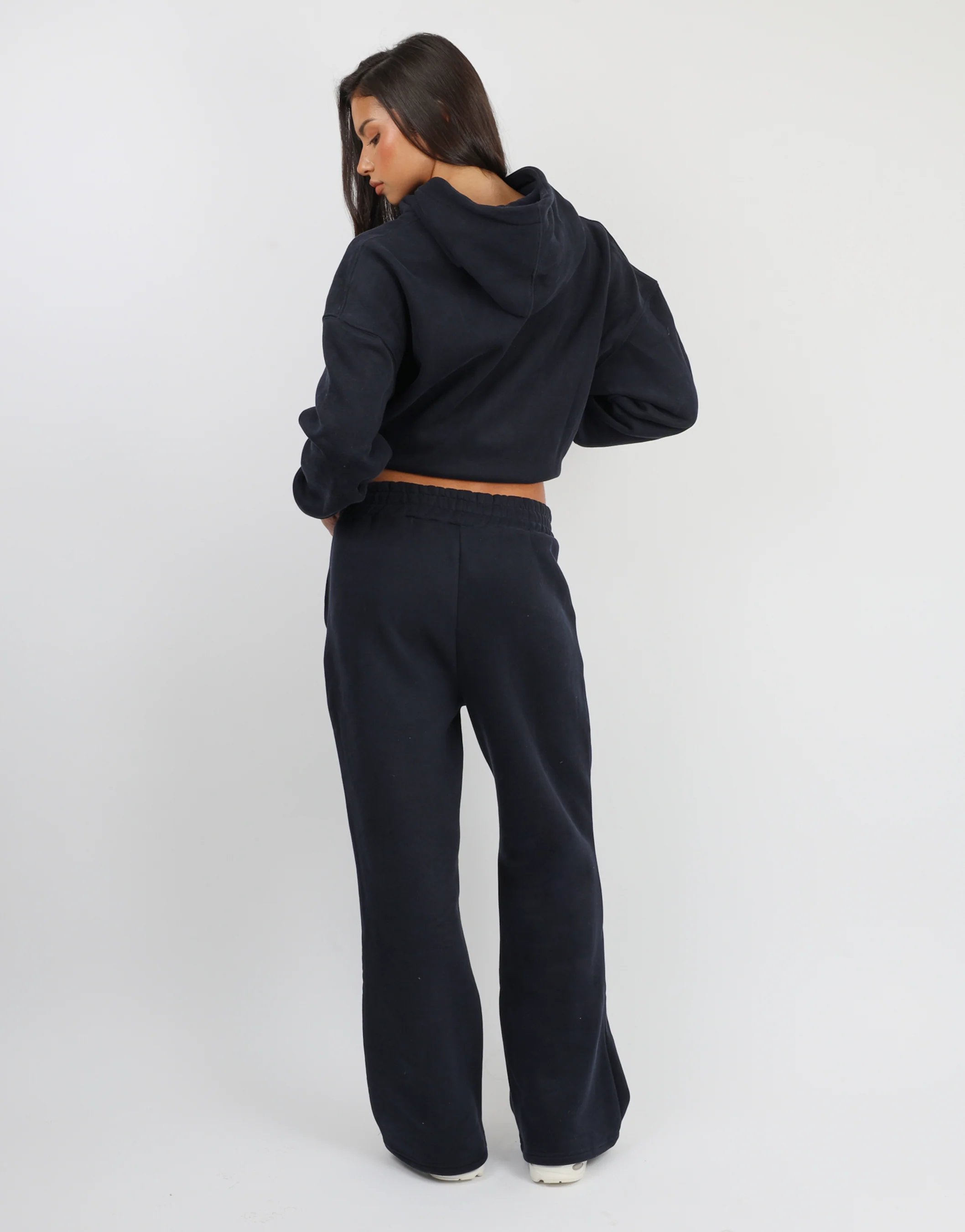 Colby Simmi Studios Varsity Flared Joggers in Oxford Blue - Image 3