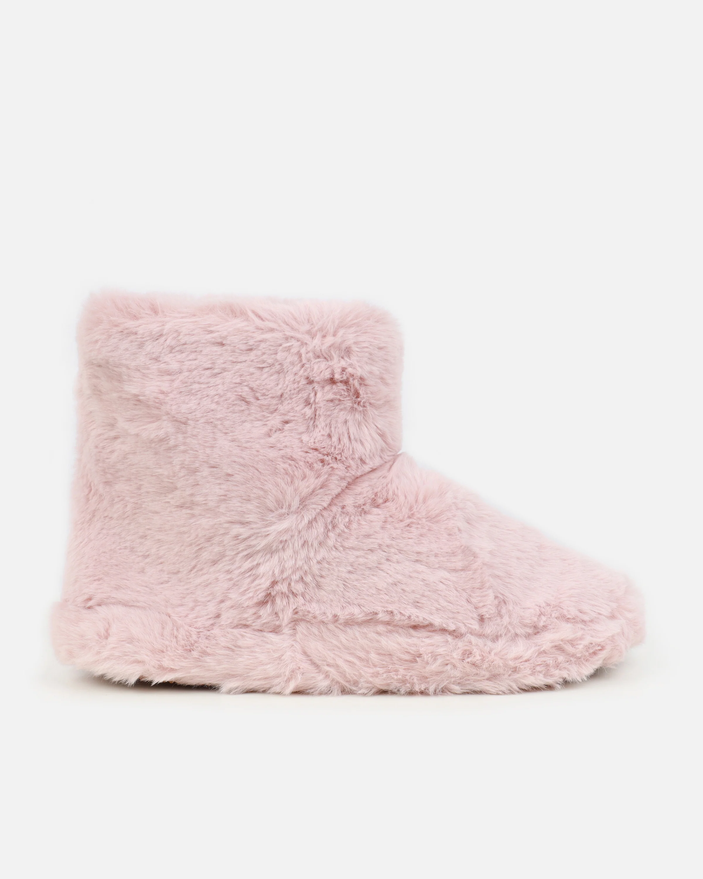 Comfy Blush Fluffy Slipper Boots - Image 2
