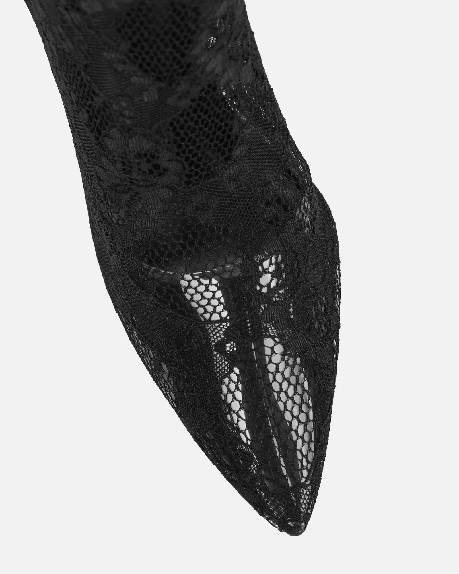Conny Black Lace Over The Knee Heels - Image 4