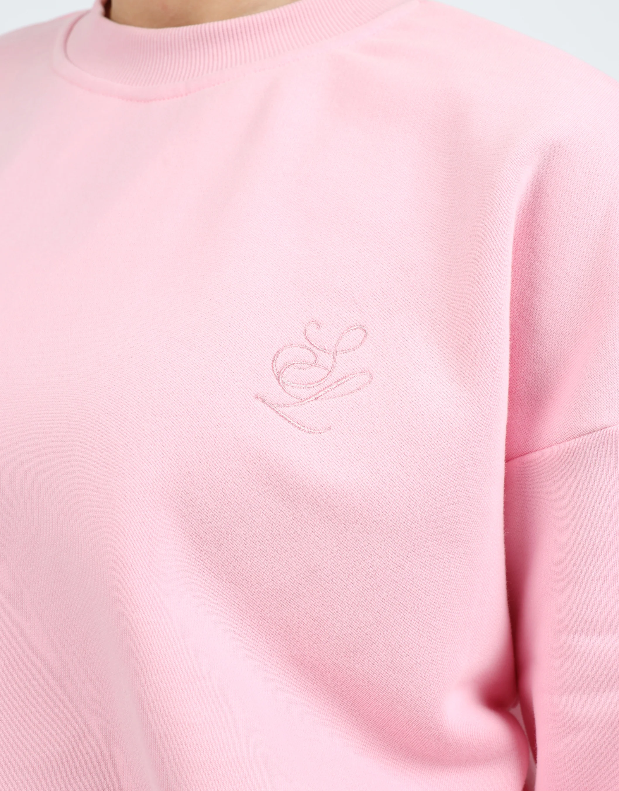 Cove Simmi Studios Embroidered Logo Sweatshirt In Pink - Image 6