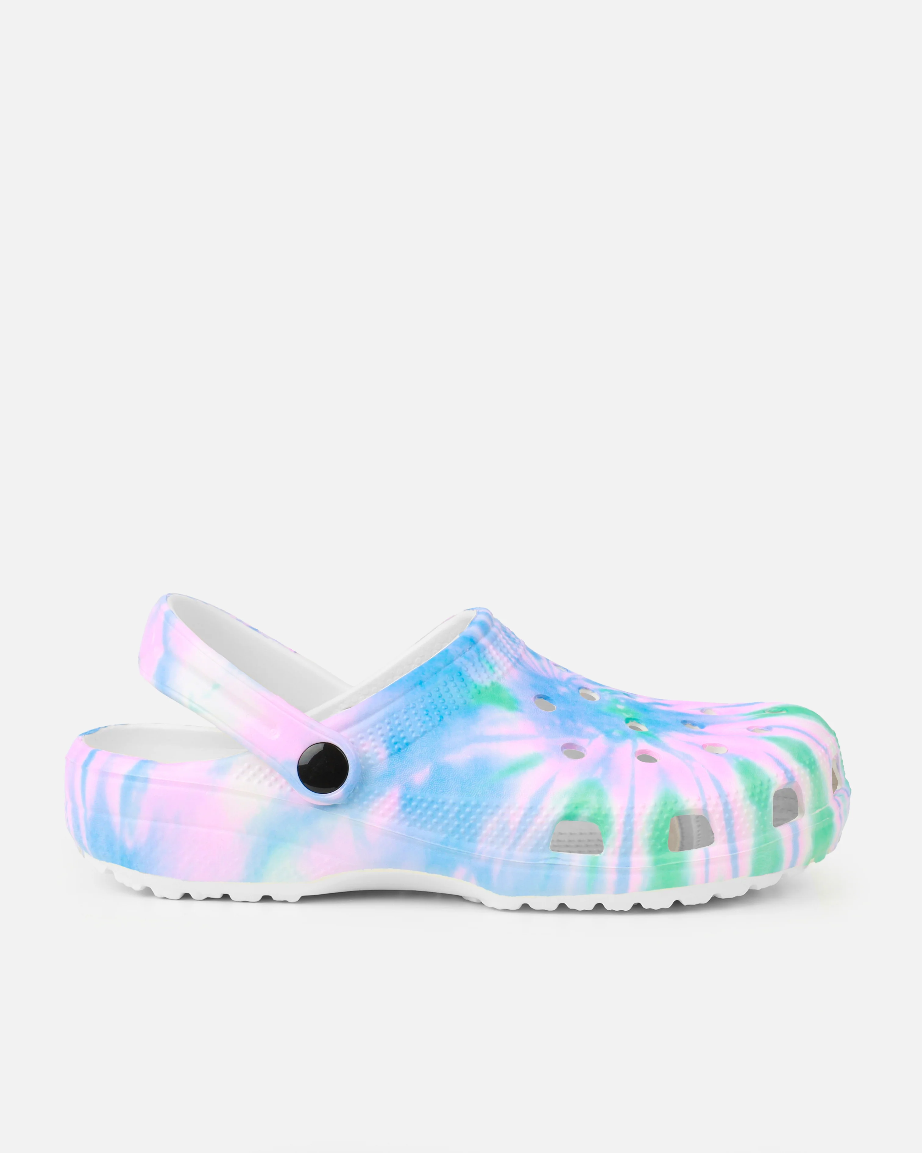 Cruz Pink And Green Tie Dye Moulded Flat Clogs - Image 2