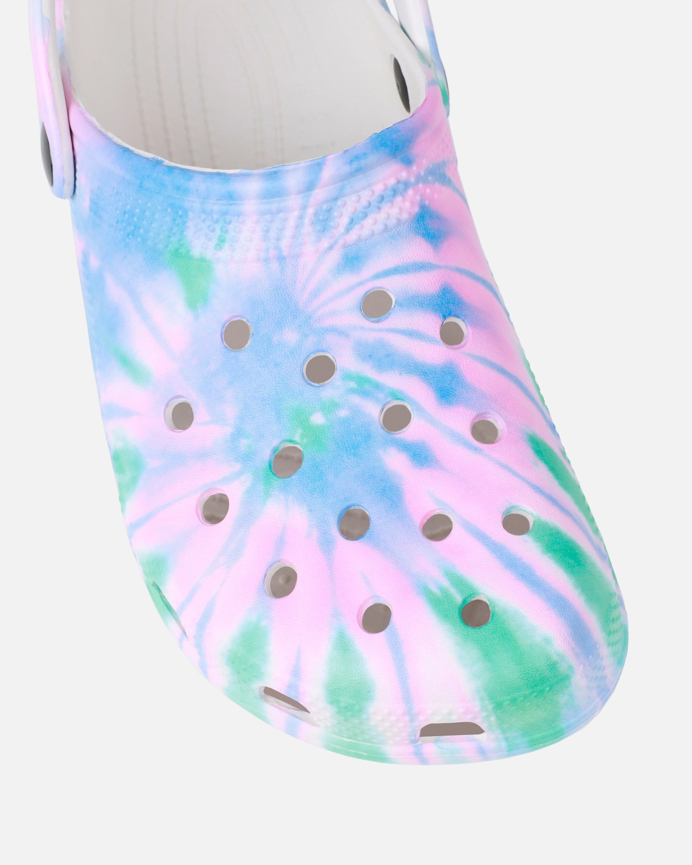 Cruz Pink And Green Tie Dye Moulded Flat Clogs - Image 4