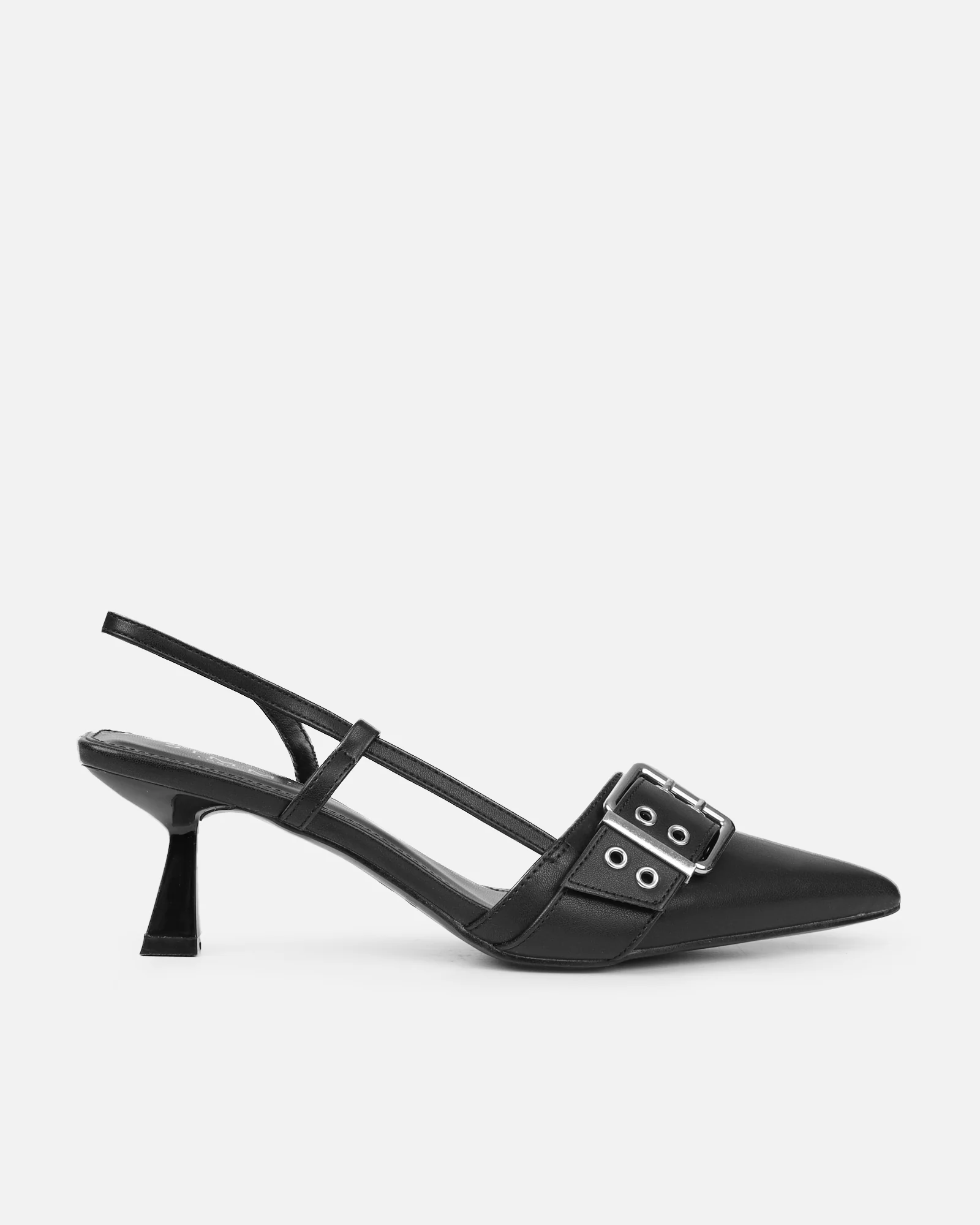 Dala Black Low Court Shoes - Image 2