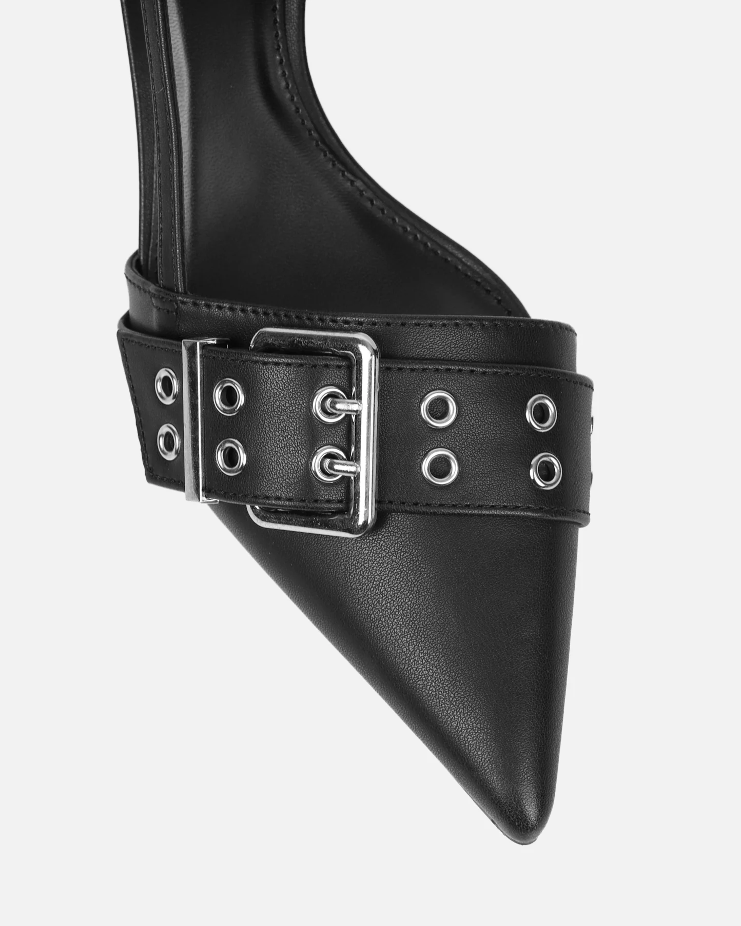 Dala Black Low Court Shoes - Image 4