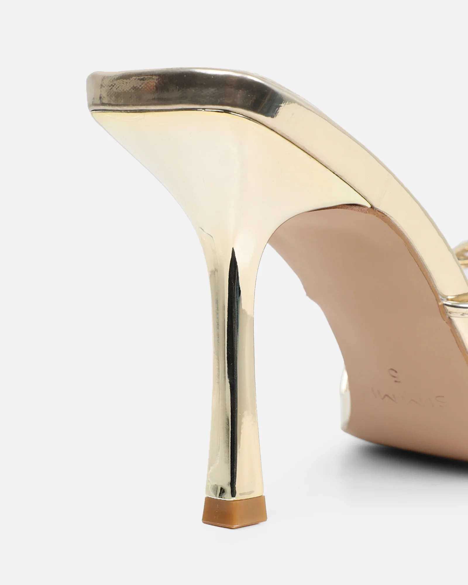 Danique Gold Mirror Mules - Image 3