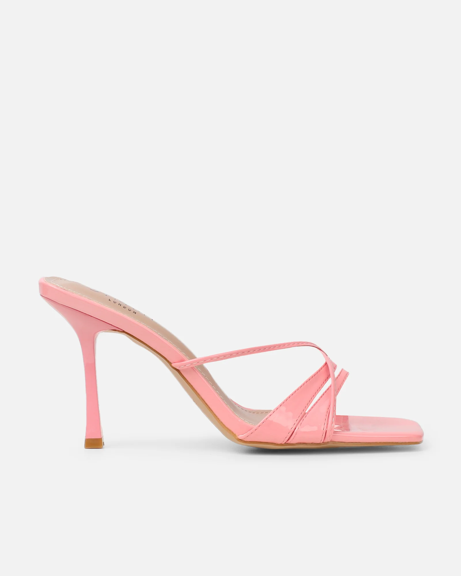 Danique Pink Patent Mules - Image 2