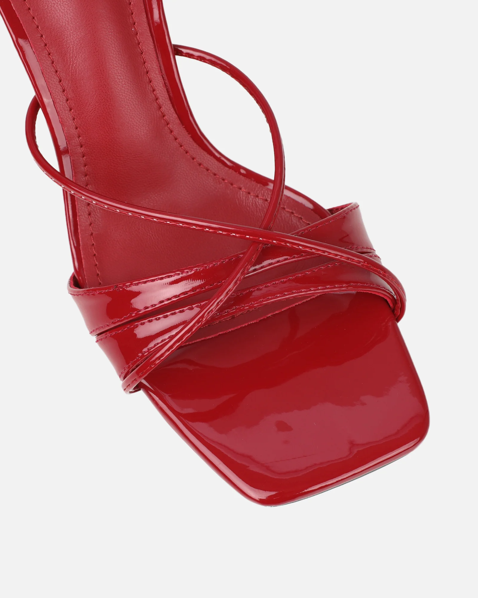 Danique Red Patent Mules - Image 4