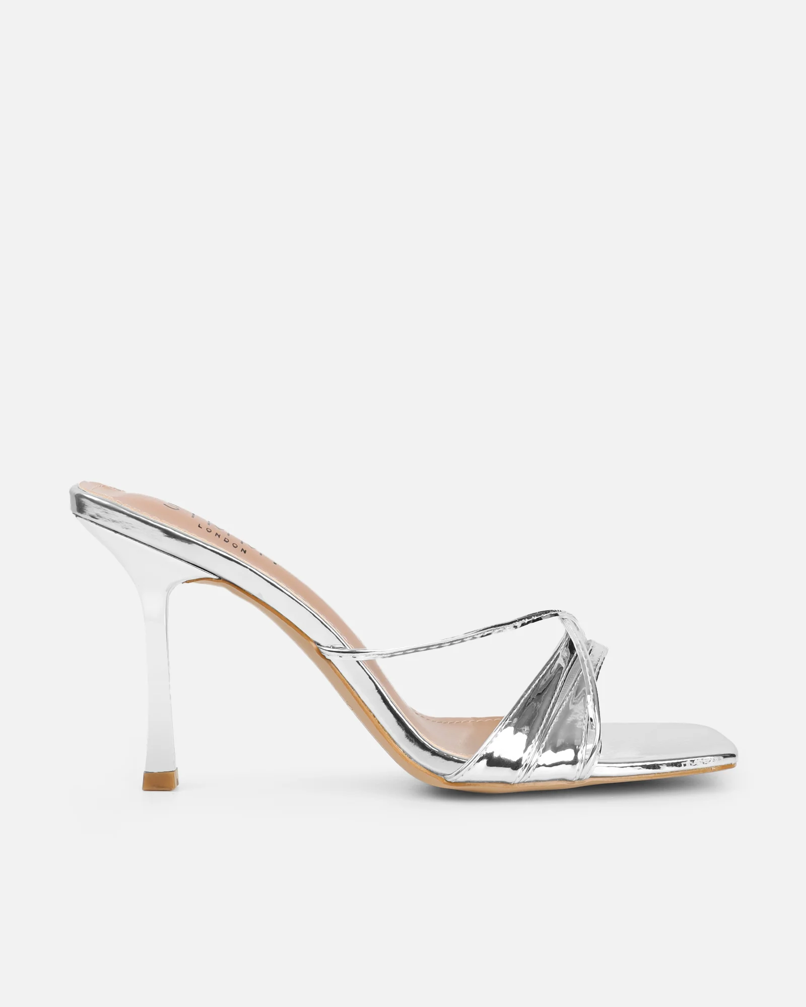 Danique Silver Mirror Mules - Image 2