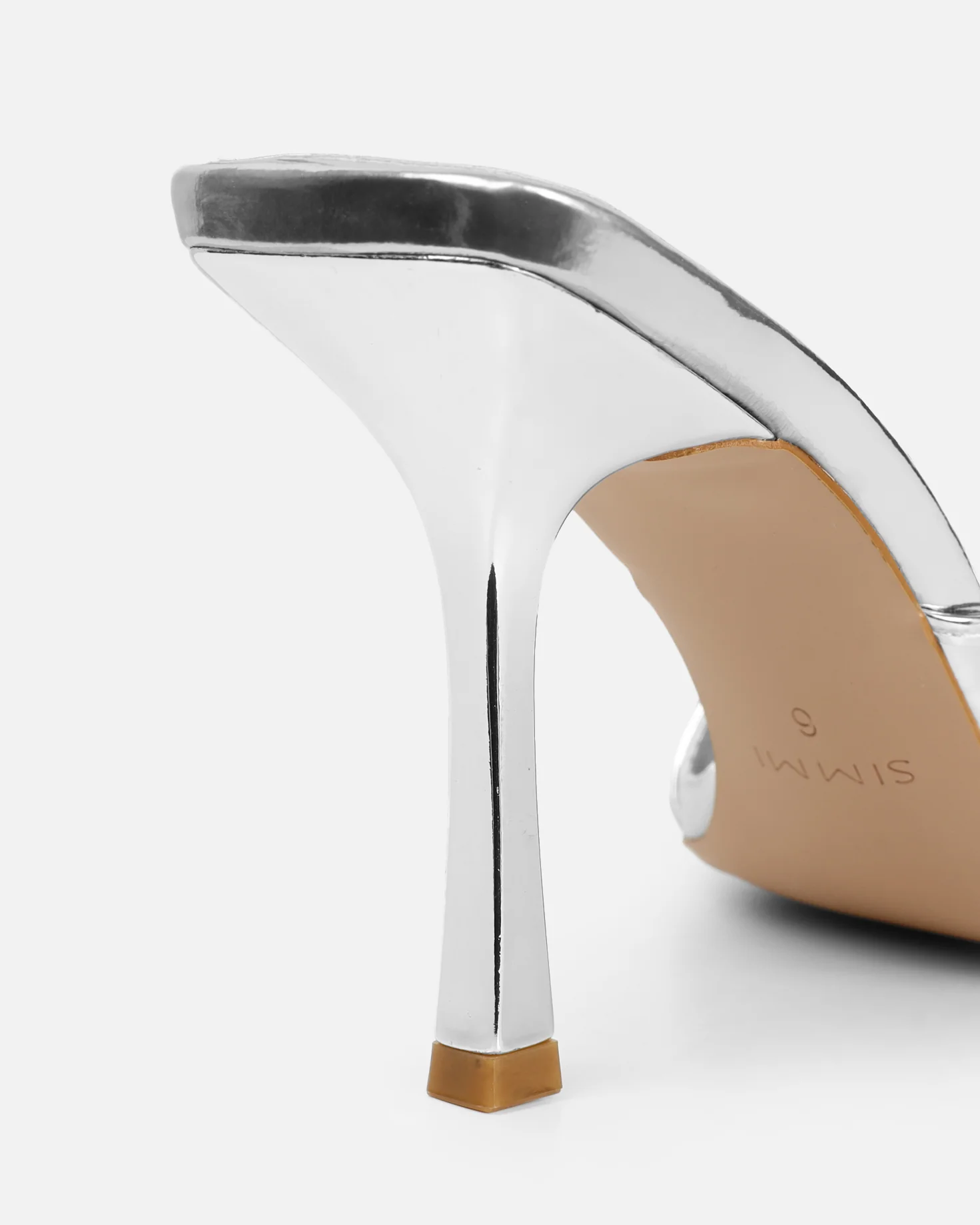 Danique Silver Mirror Mules - Image 3