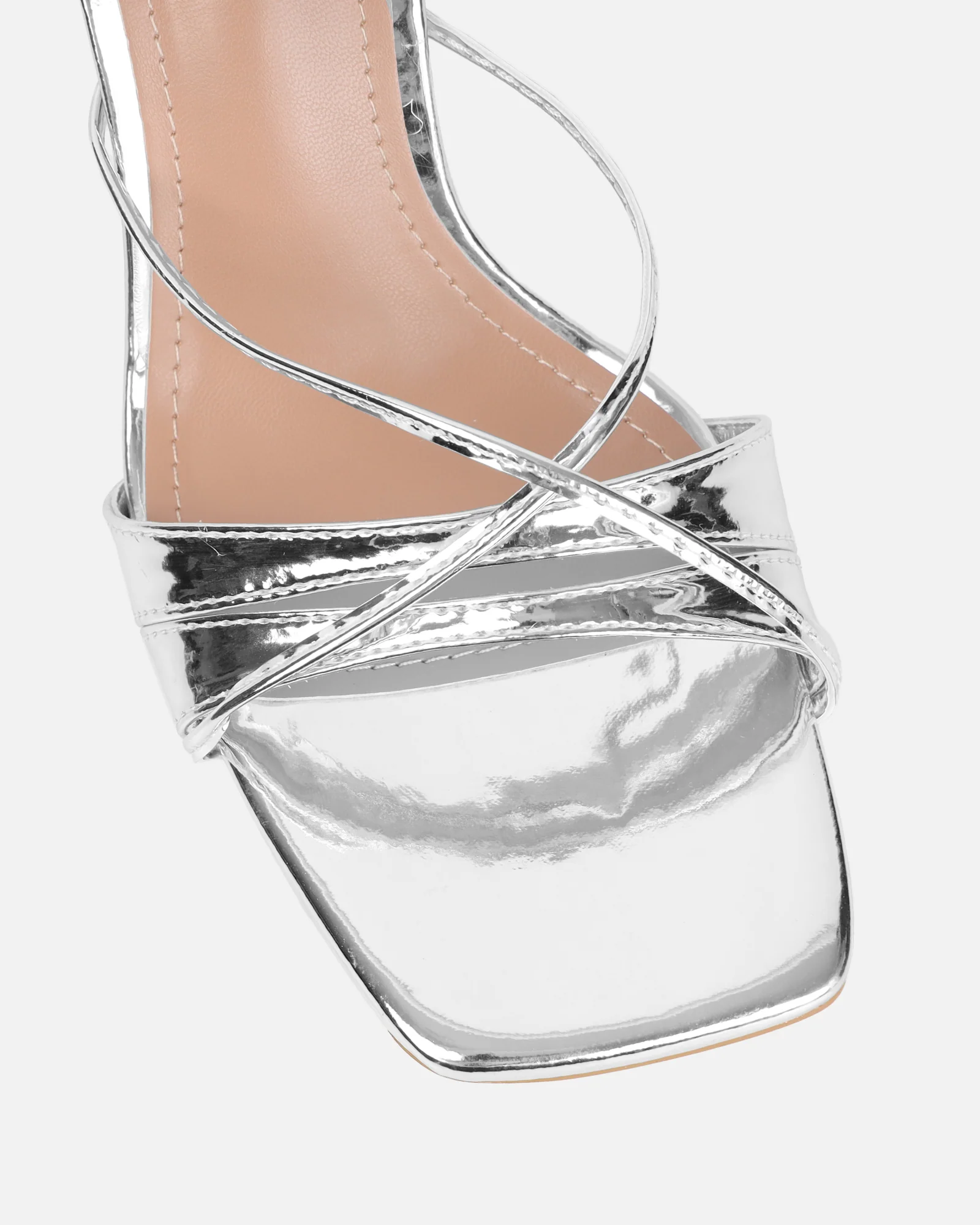 Danique Silver Mirror Mules - Image 4