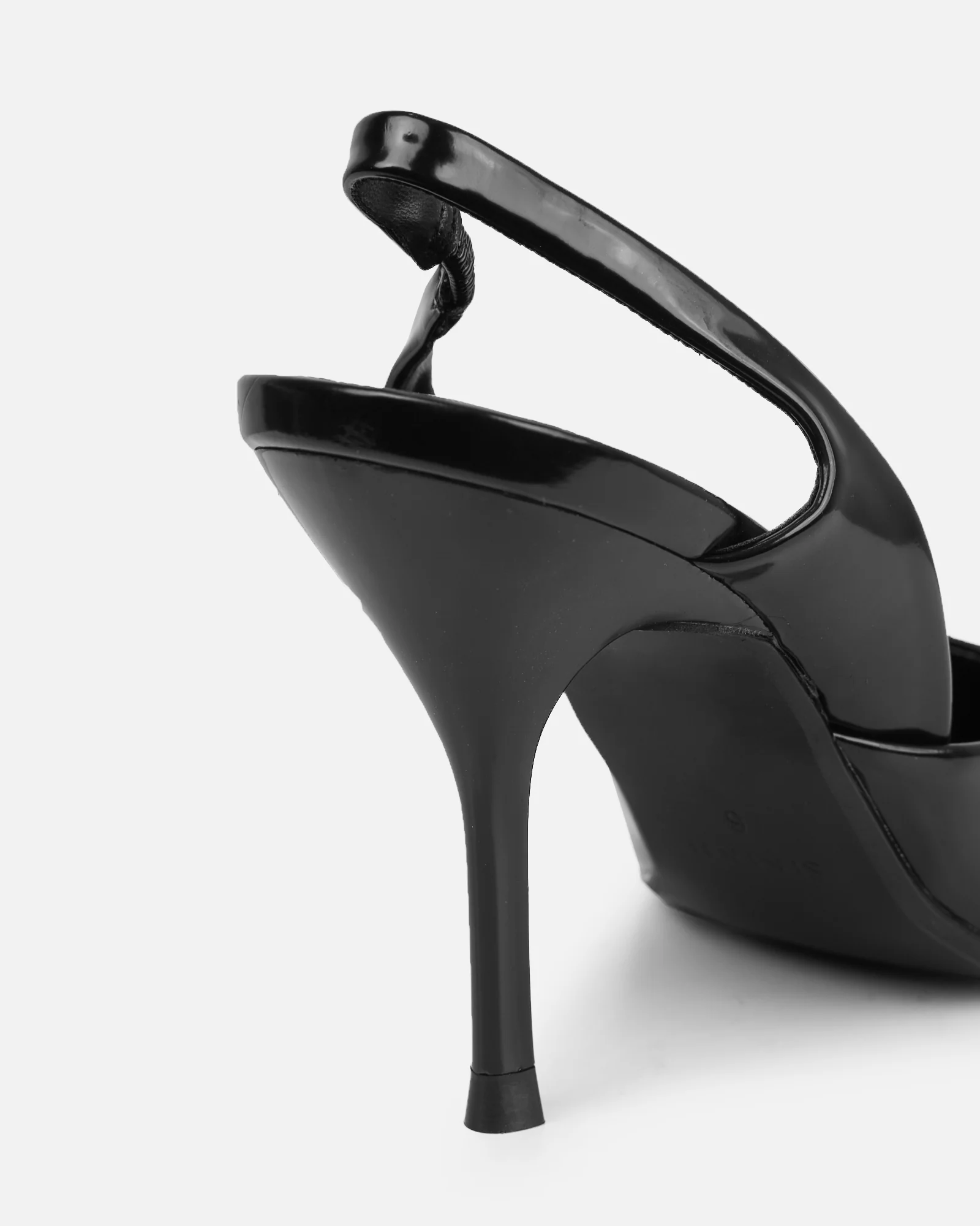 Darcia black box sling back court shoes - Image 3