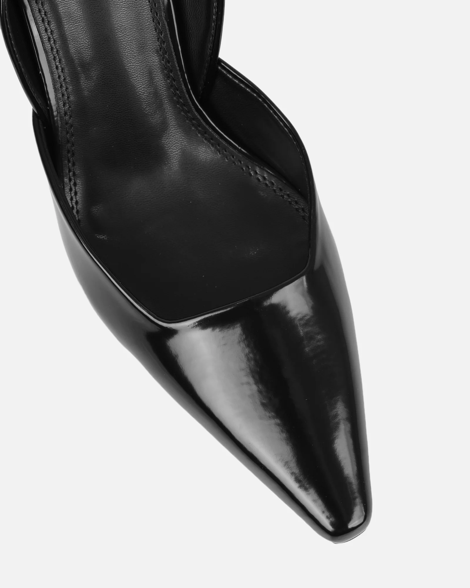 Darcia black box sling back court shoes - Image 4