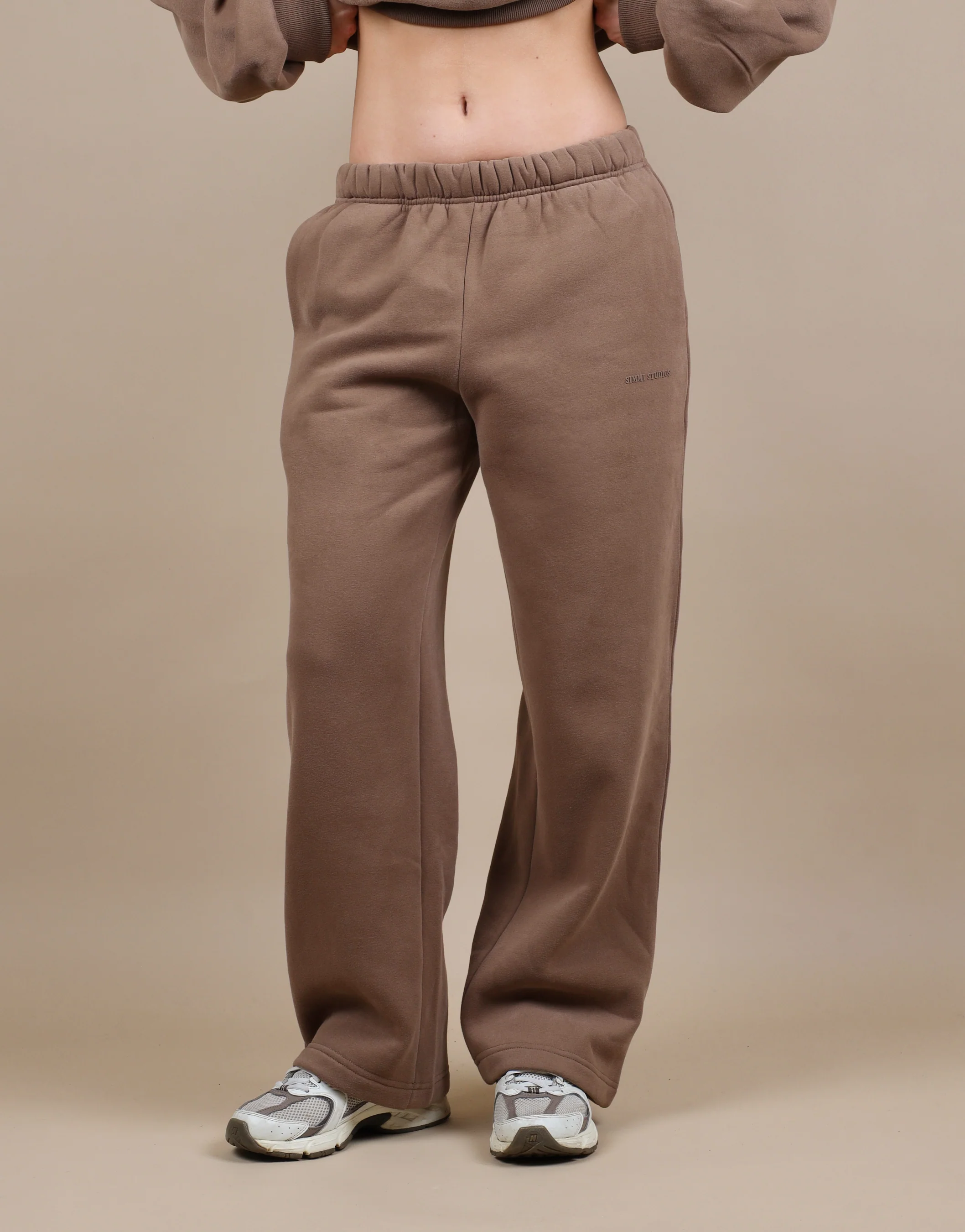 Demi Straight Leg Joggers In Mocha - Image 3