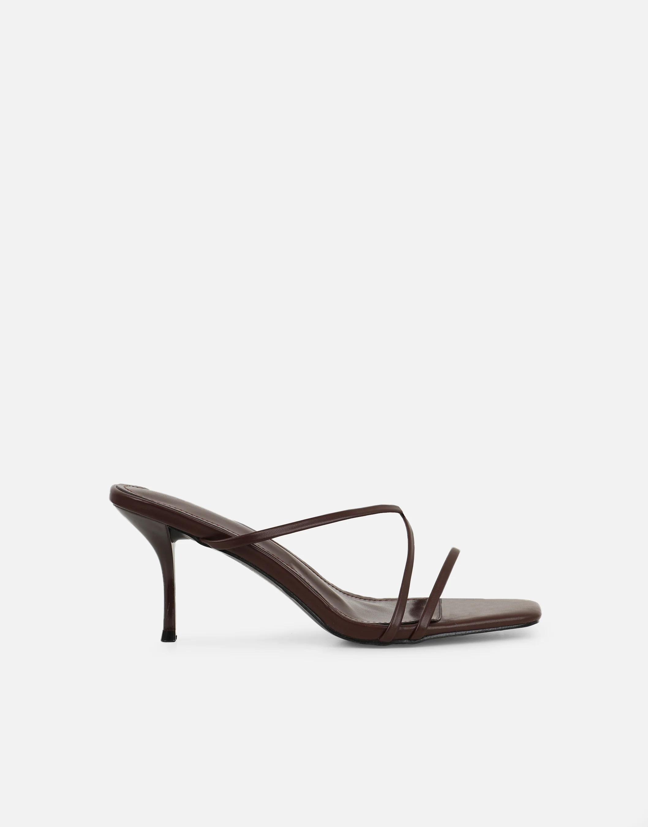 Elena Brown Strappy Mules - Image 2