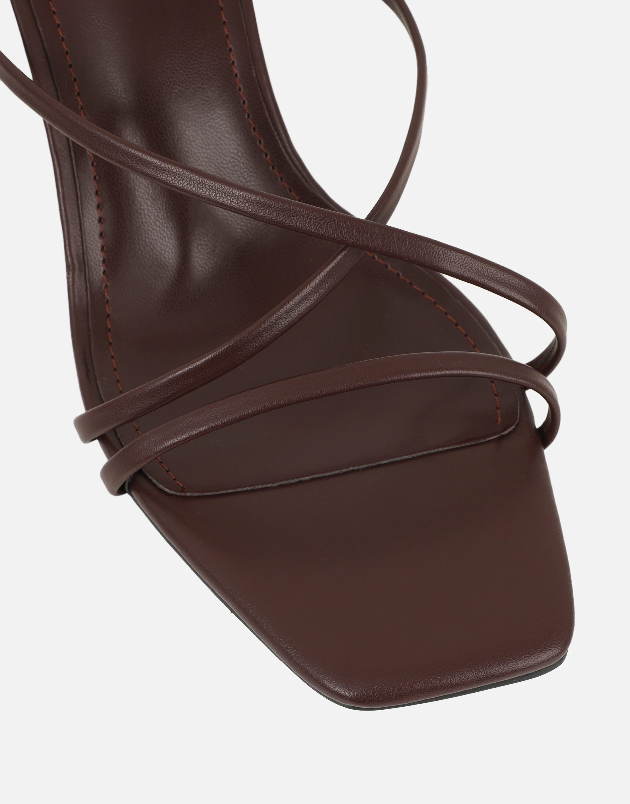 Elena Brown Strappy Mules - Image 4
