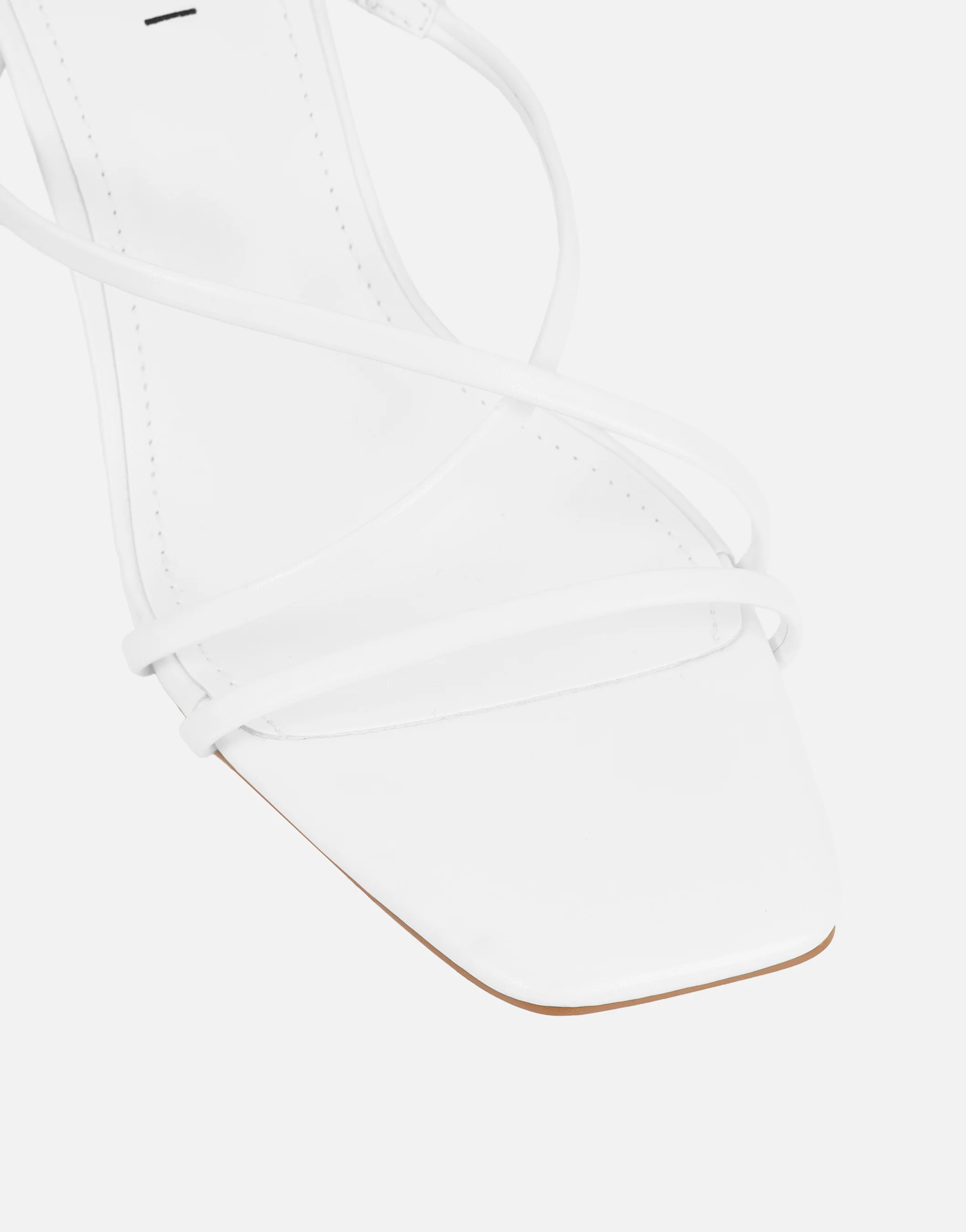 Elena White Strappy Mules - Image 4