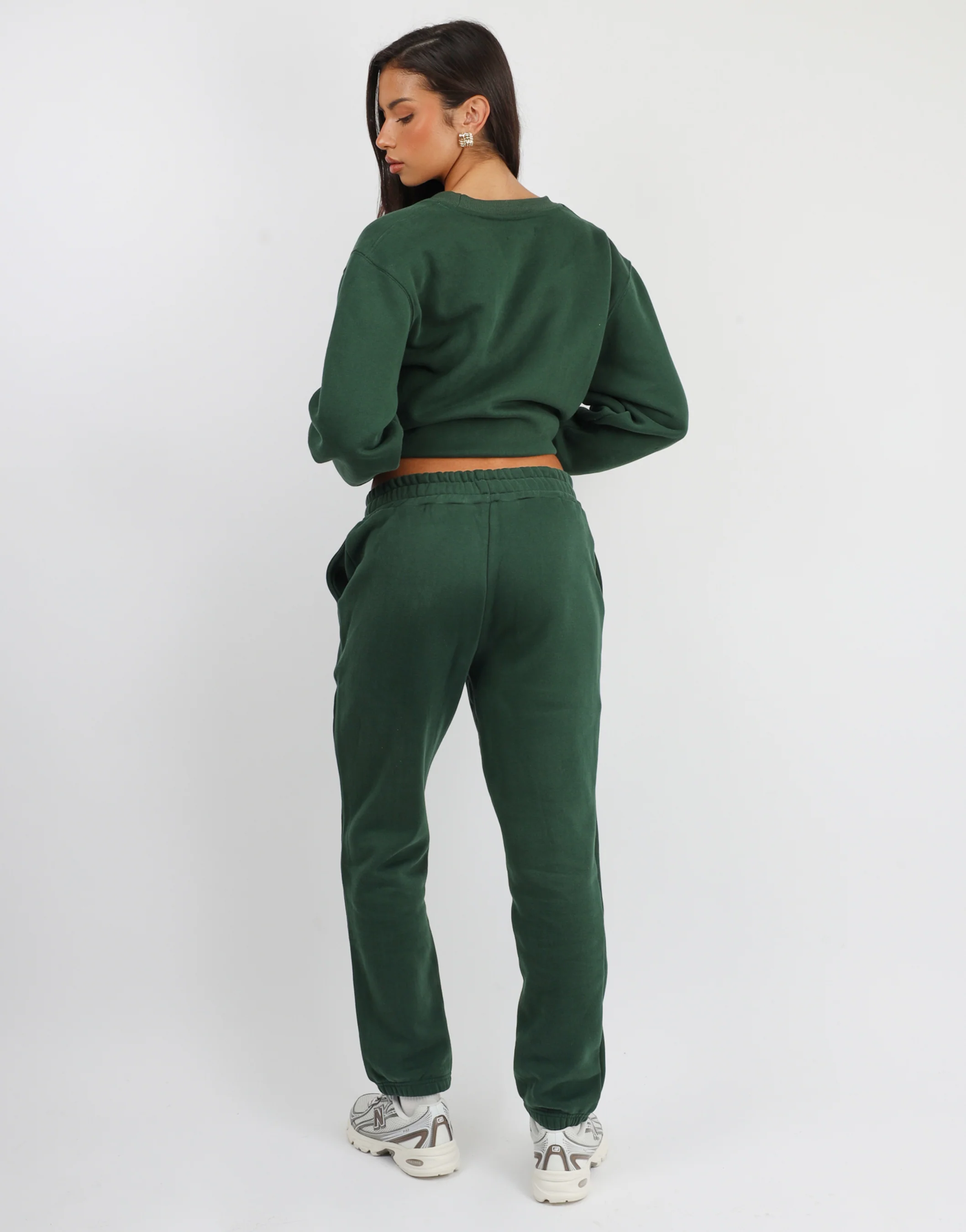 Elwood Simmi Studios Varsity Cuffed Jogger in Pine Green - Image 3