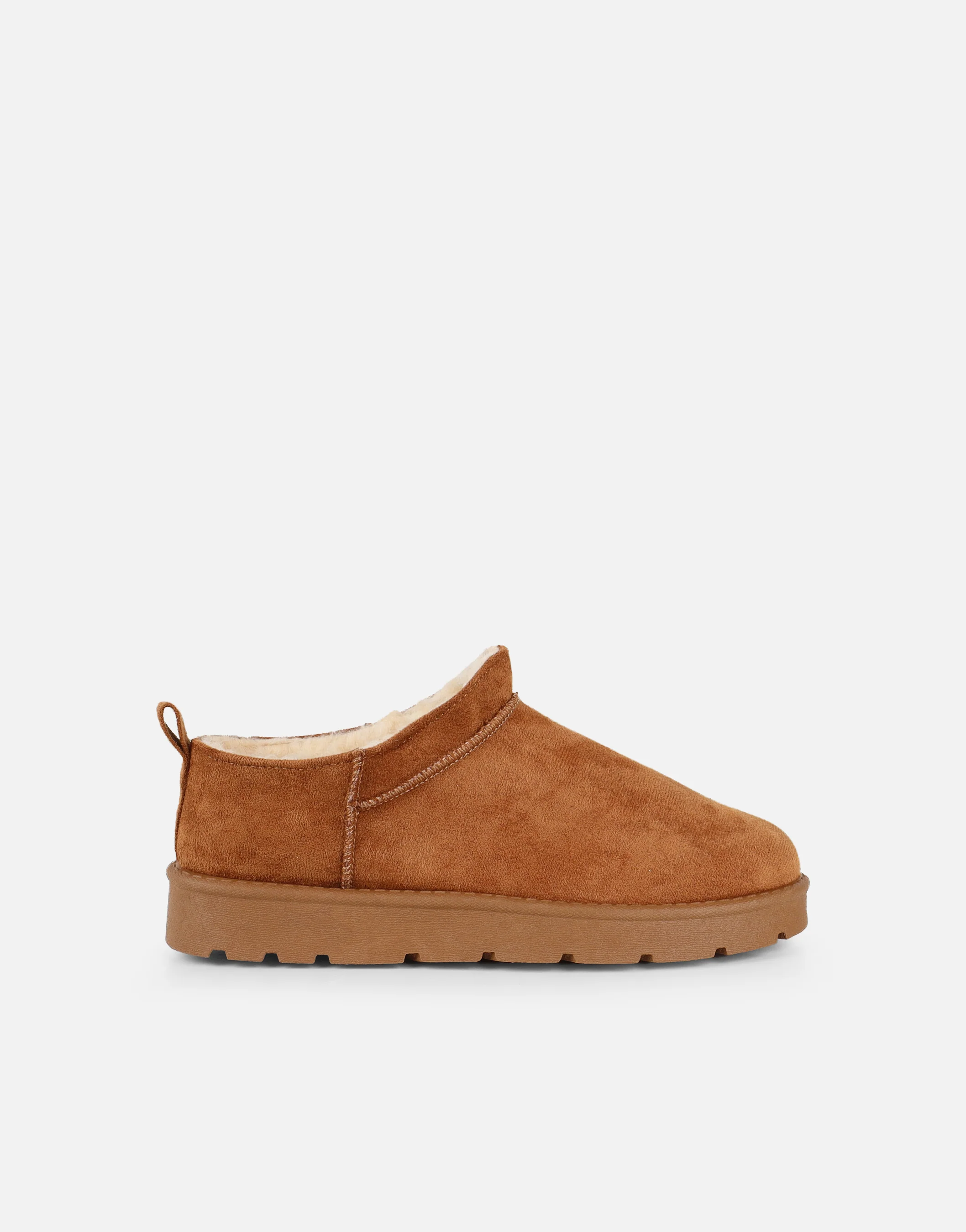 Emmy Chestnut Faux Suede Micro Flatform Boots - Image 2