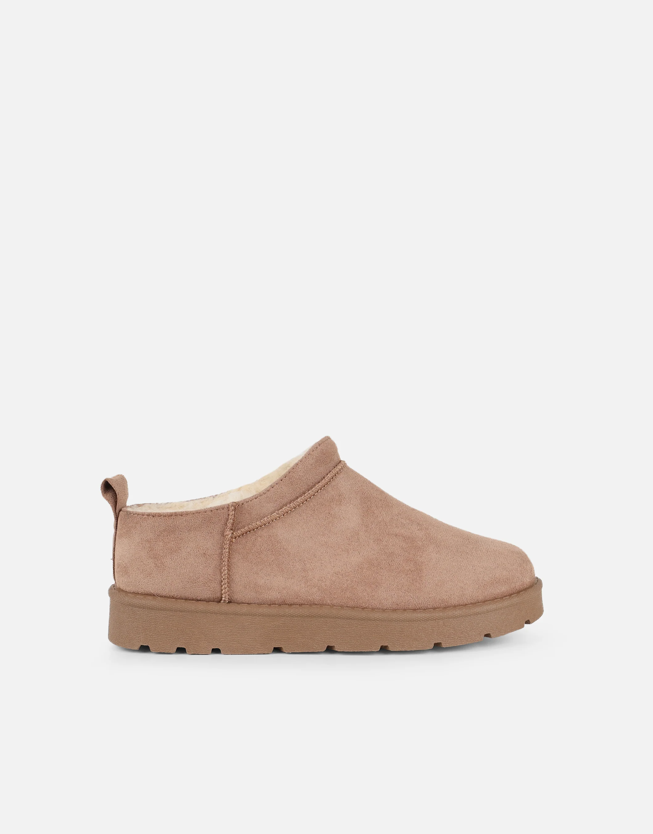 Emmy Mocha Faux Suede Micro Flatform Boots - Image 2