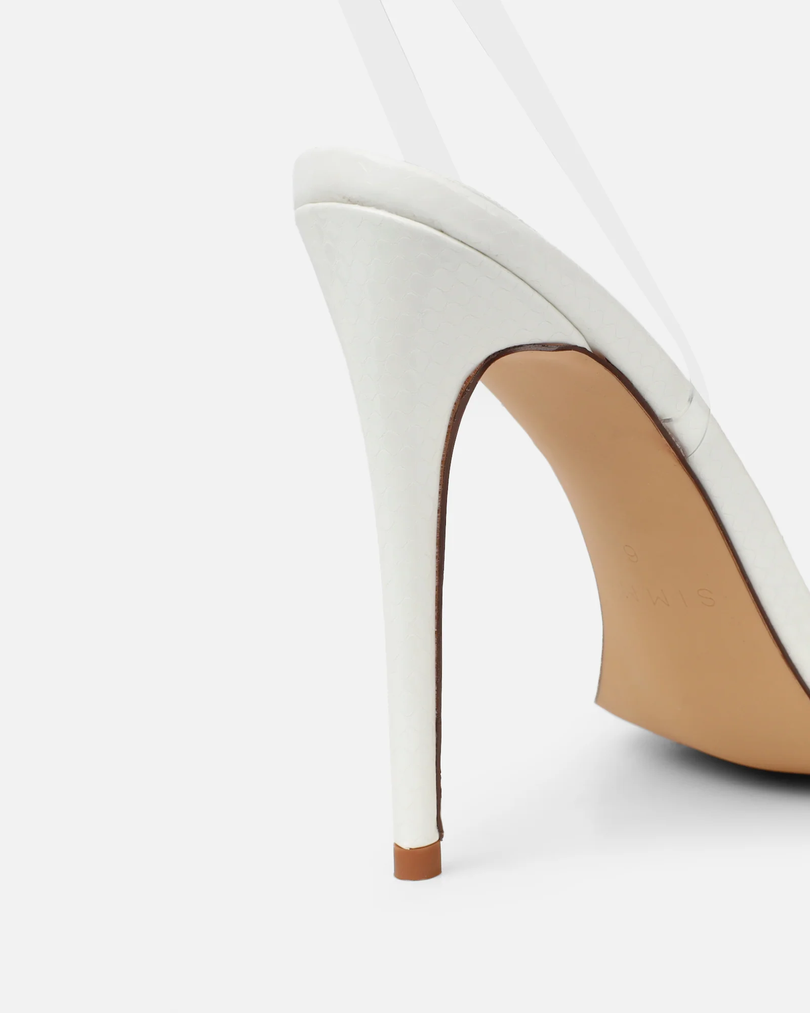 Erica White Snake Flower Embellished Heeled Sandals - Image 3