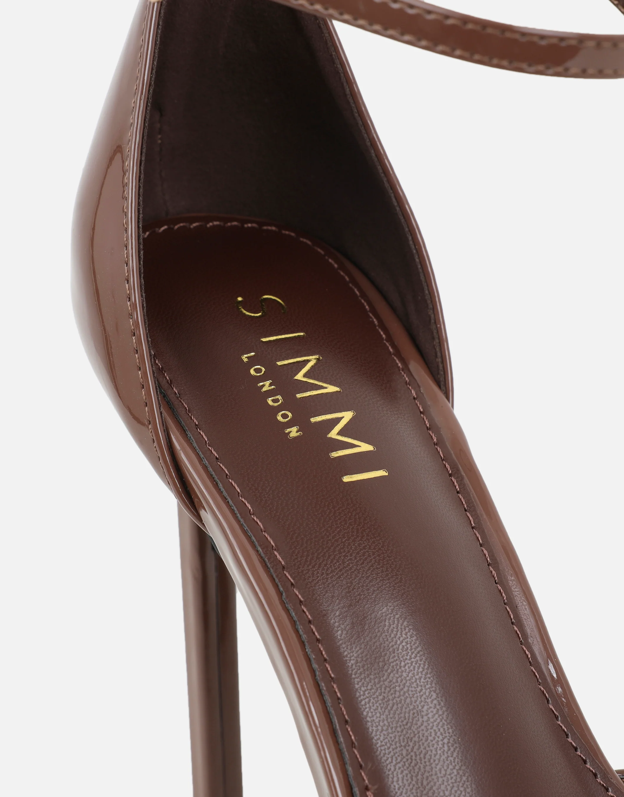 Erika Mocha Patent Court Shoes - Image 3