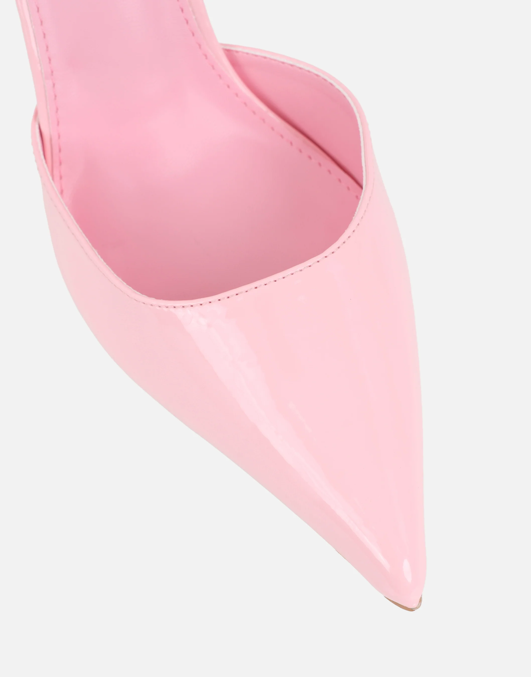 Erika Pink Patent Court Shoes - Image 4