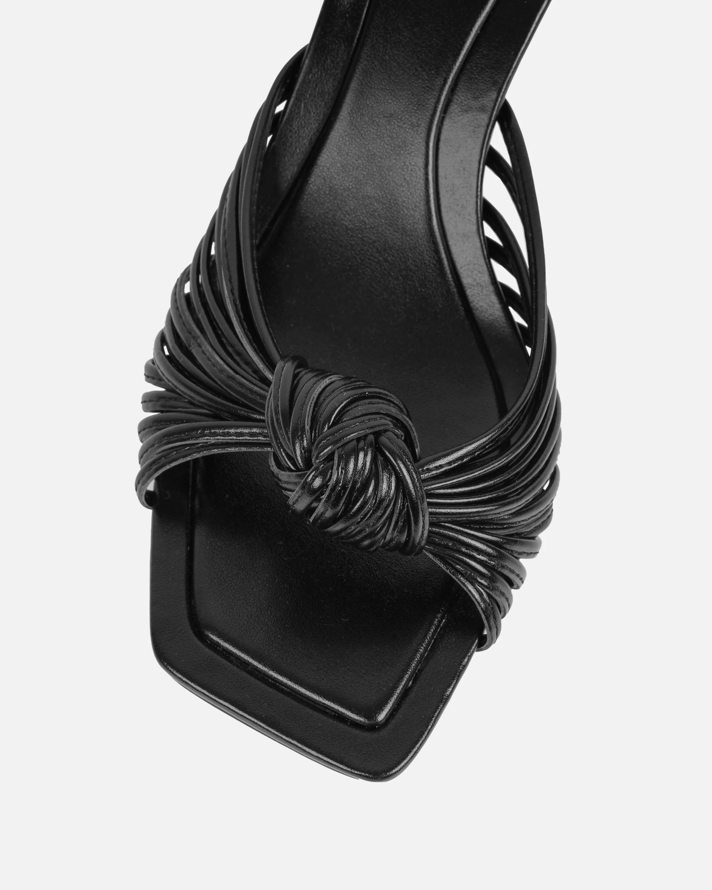 Erina Black Knot Detail Mules - Image 4