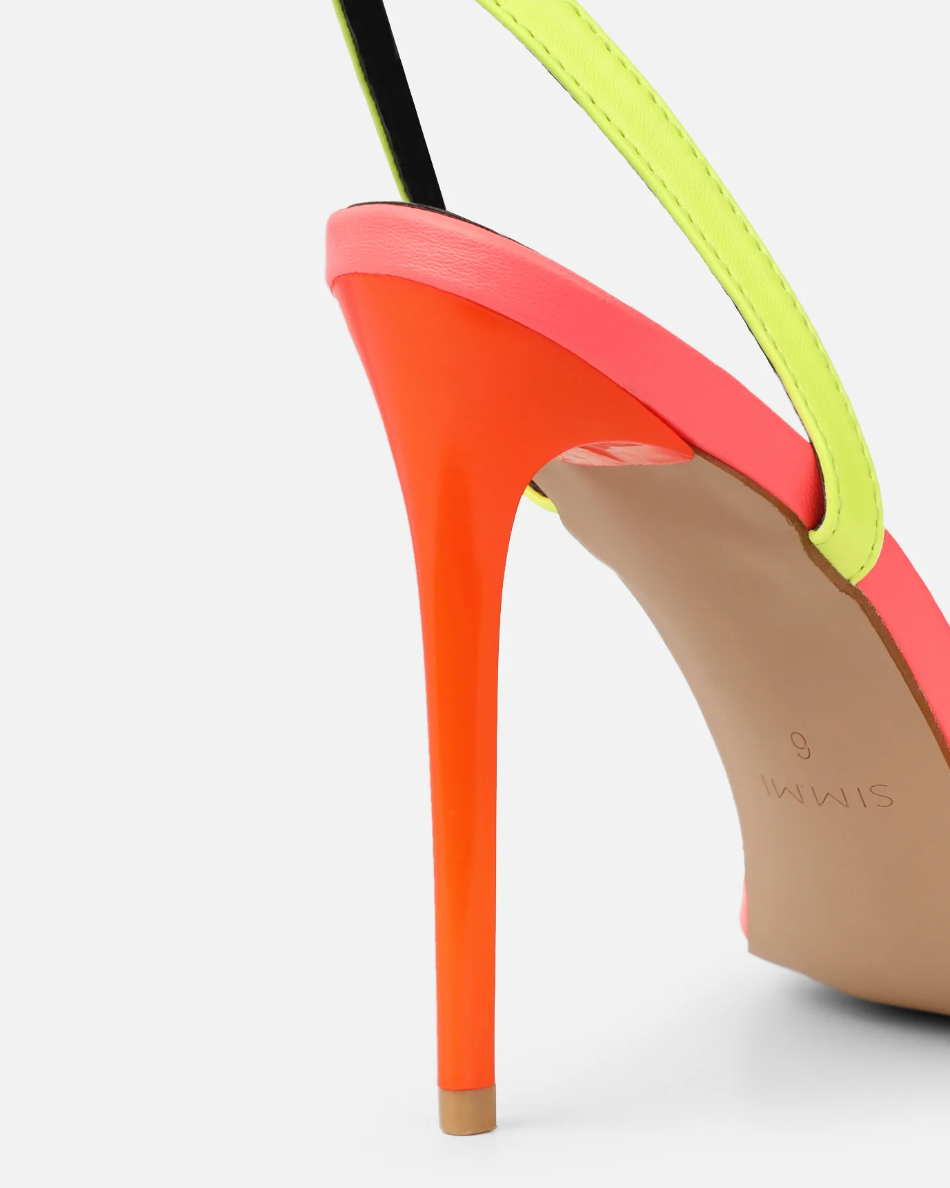 Estafaniaa Neon Mix Stiletto Sandals - Image 3