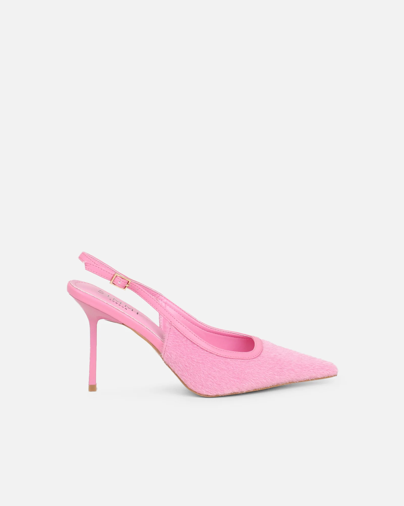 Exmoor Pink Plush Slingback Courts - Image 2