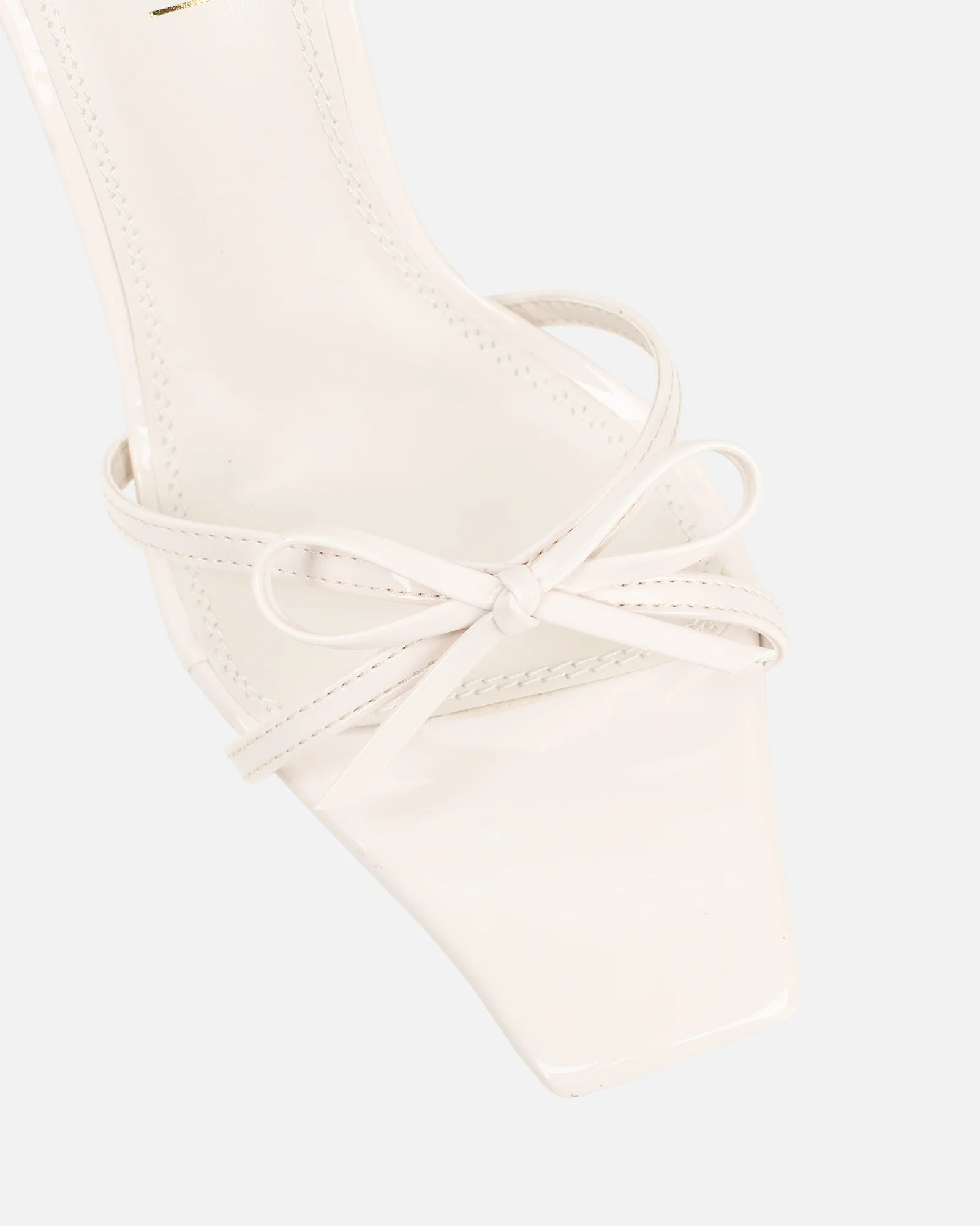 Faron Stone Patent Bow Detail Heeled Sandals - Image 4