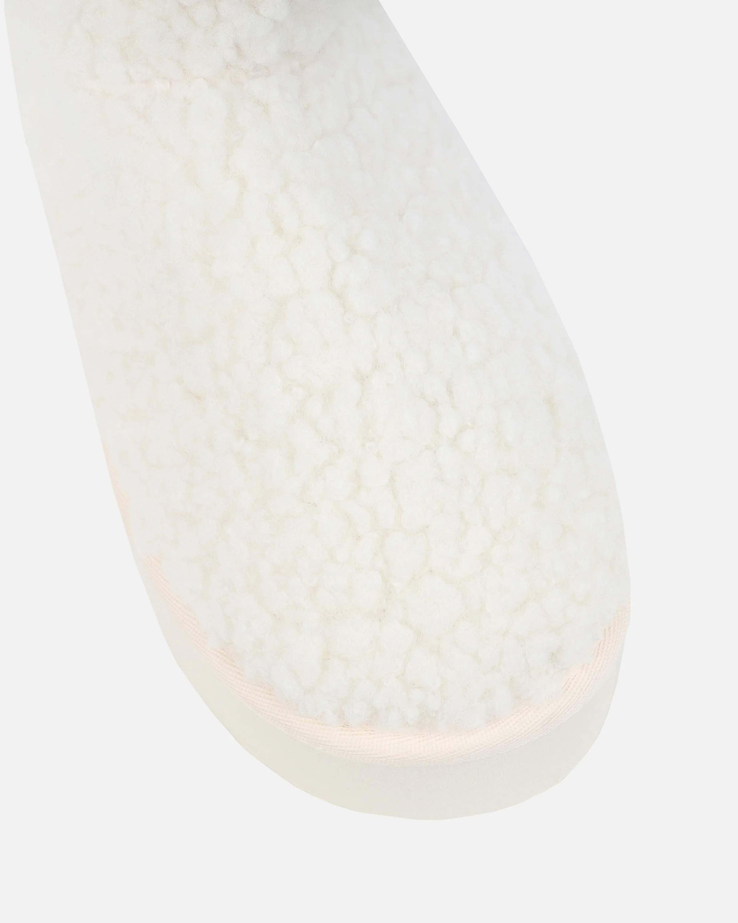 Fleecy Cream Borg Flatform Boots - Image 4