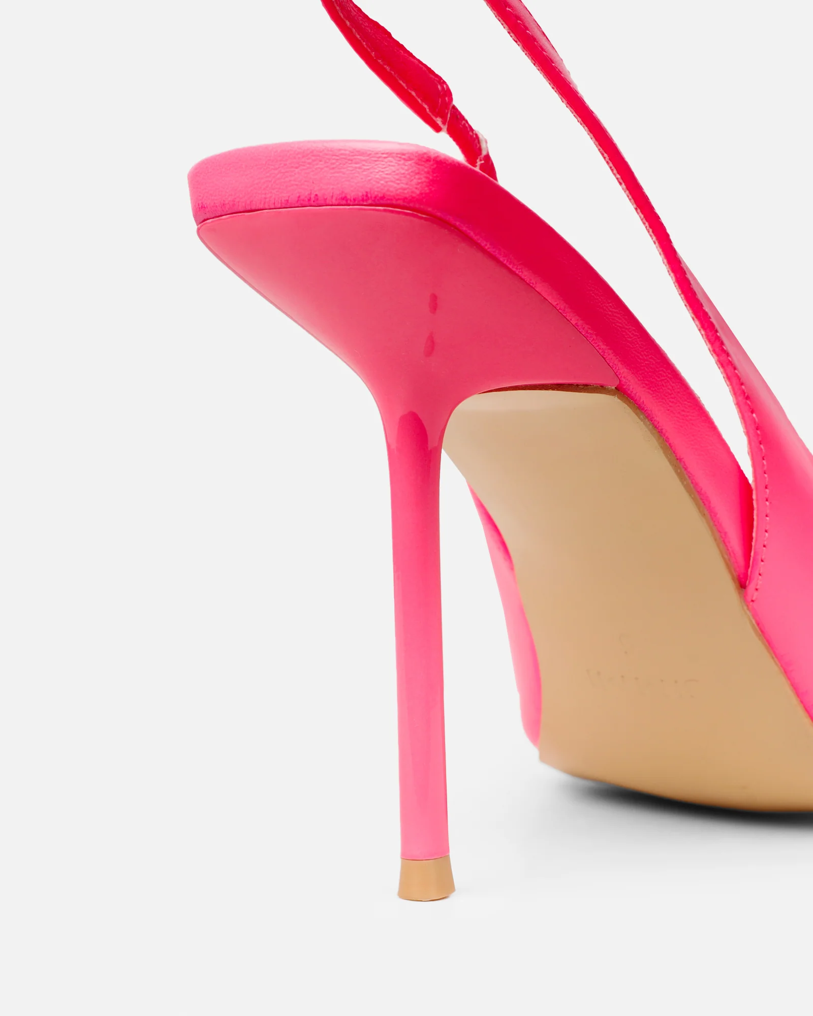 Flora Pink Sling Back Court Shoes - Image 3