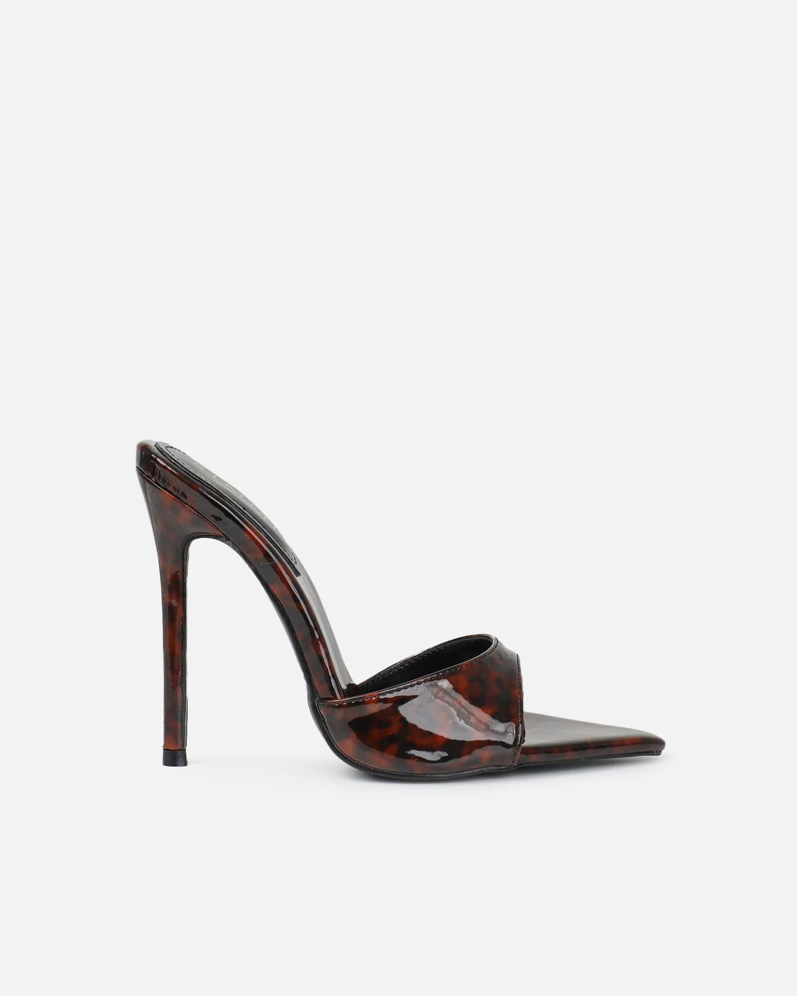 Franca Tortoise Shell Print Stiletto Mules - Image 2