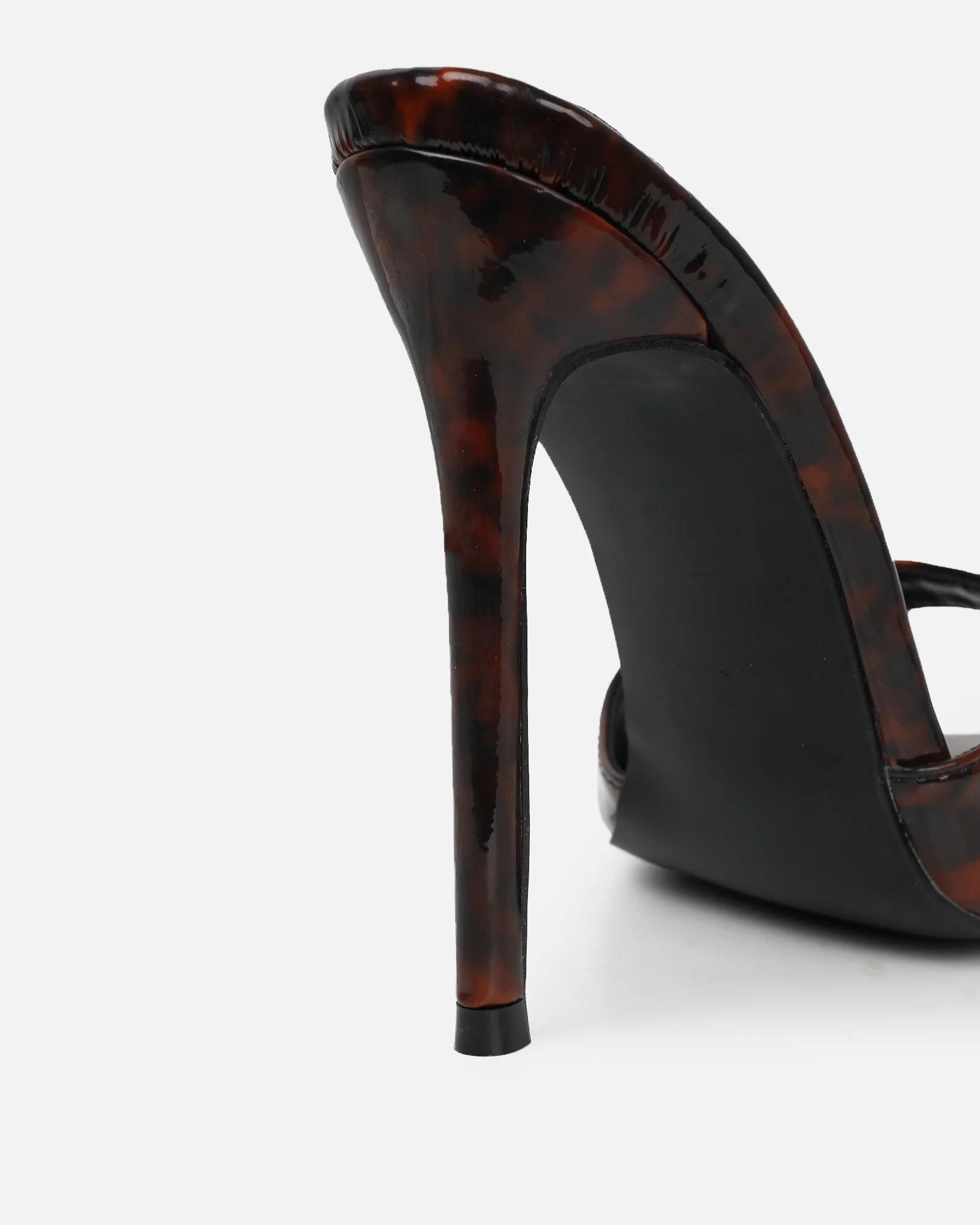 Franca Tortoise Shell Print Stiletto Mules - Image 3