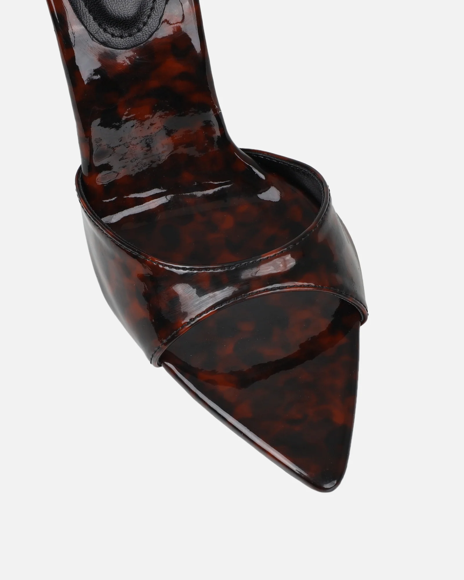 Franca Tortoise Shell Print Stiletto Mules - Image 4