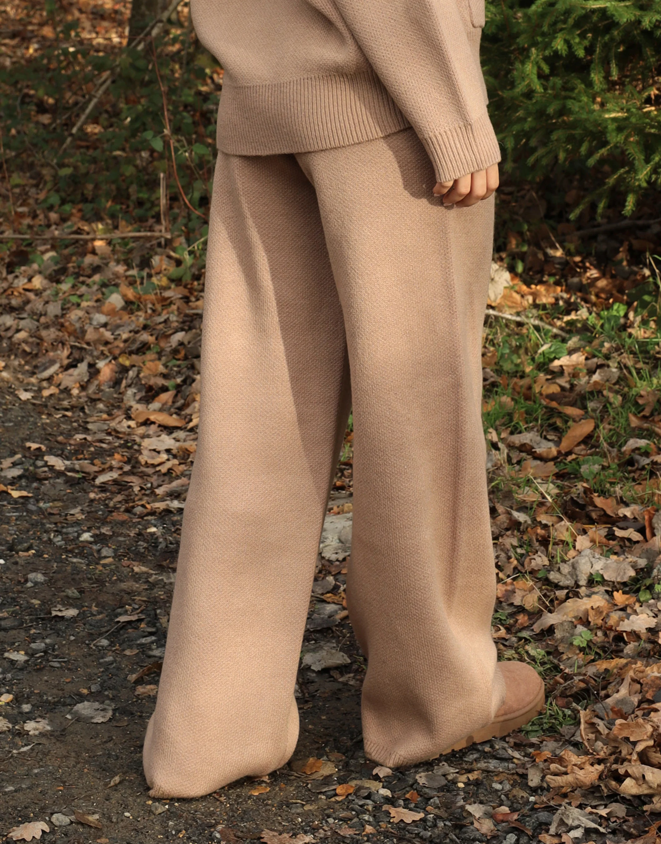 Freya Simmi Studios Heavy Knit Trousers In Mocha - Image 4