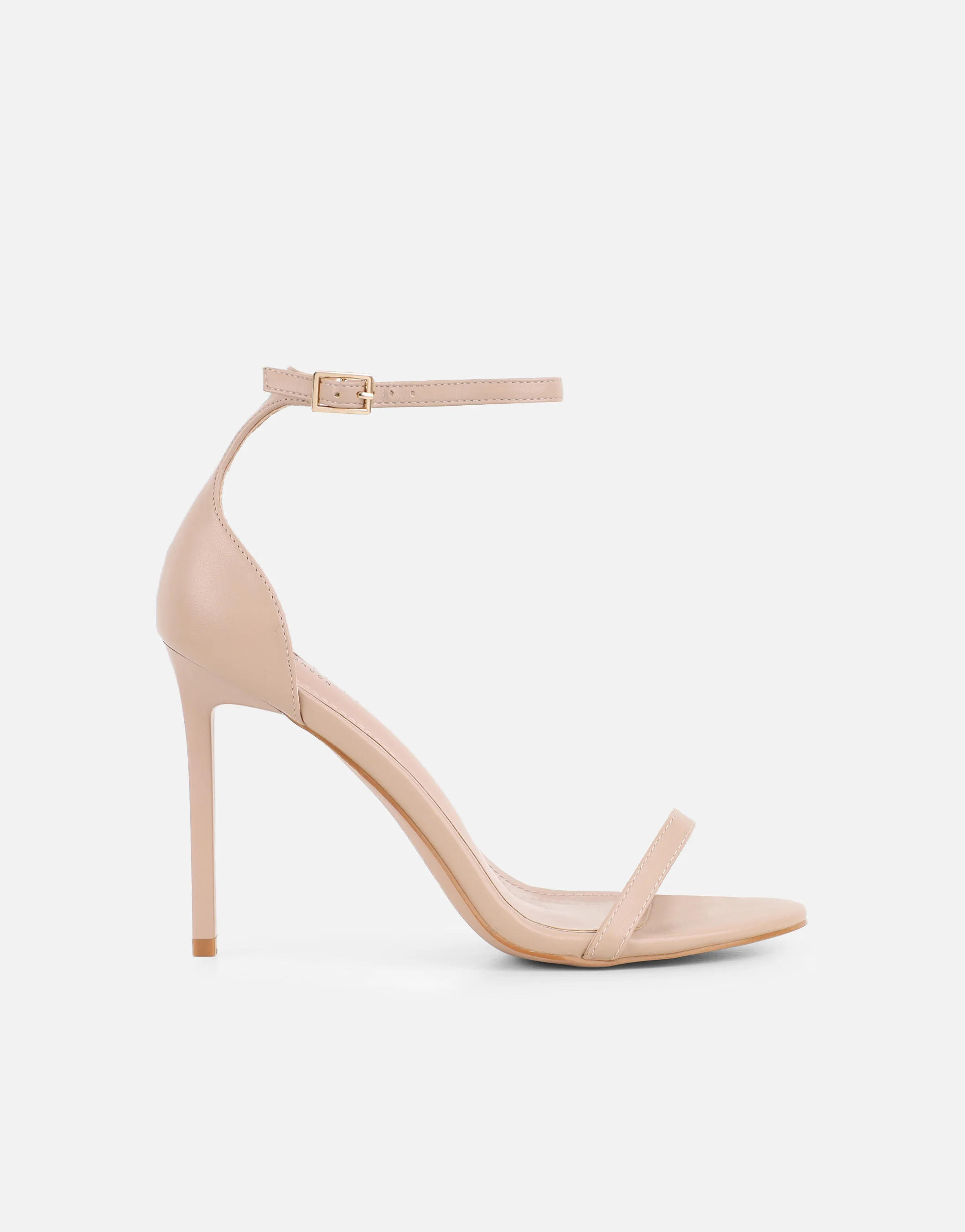Gabby Nude Barely There Heeled Sandals - Image 2