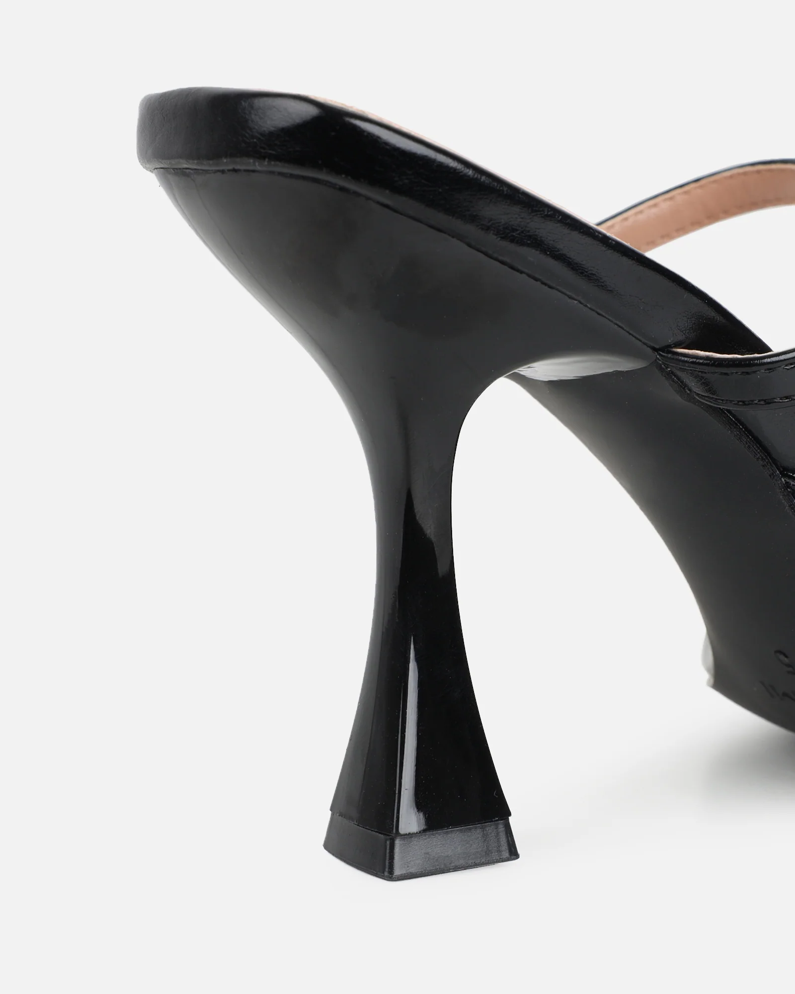 Gail Black Strappy Mules - Image 3