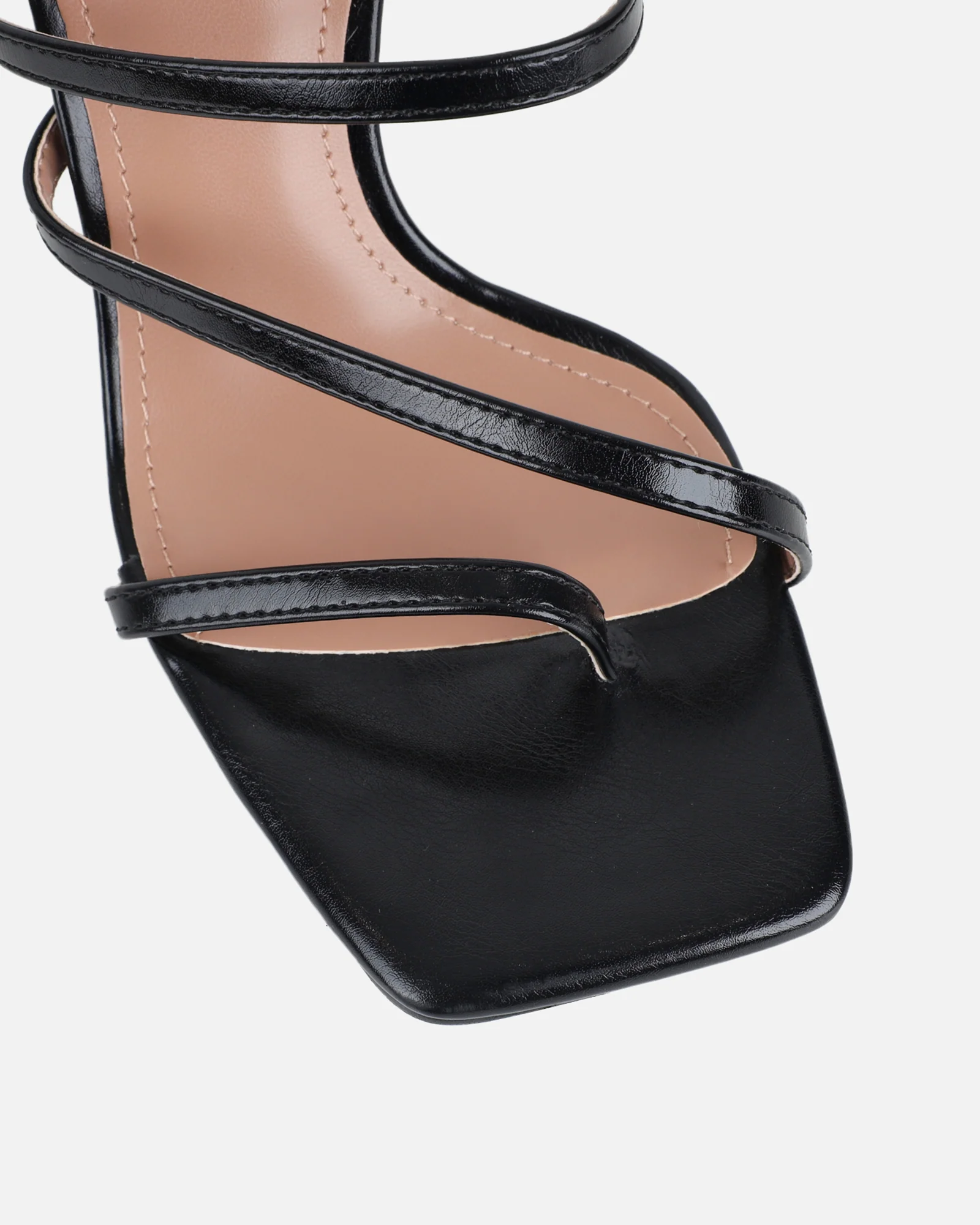 Gail Black Strappy Mules - Image 4
