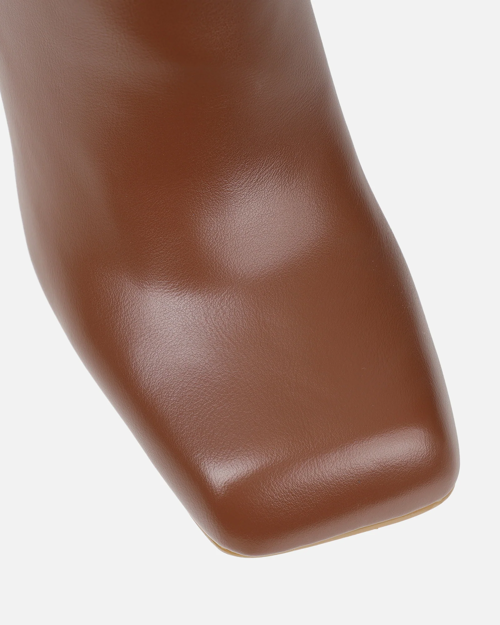 Garfield Tan Square Toe Ankle Boots - Image 4