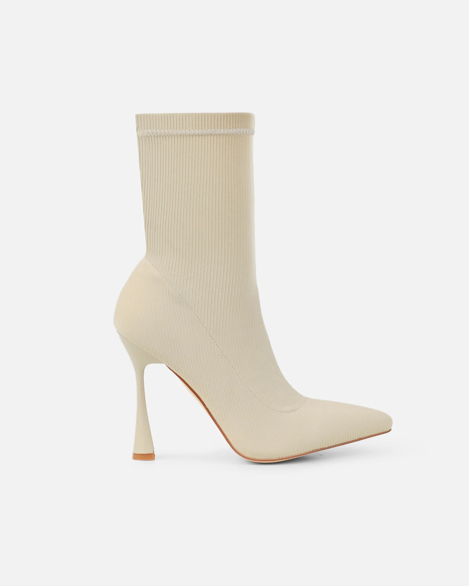 Griffin Stone Ribbed Lycra Sock Boots - Image 2
