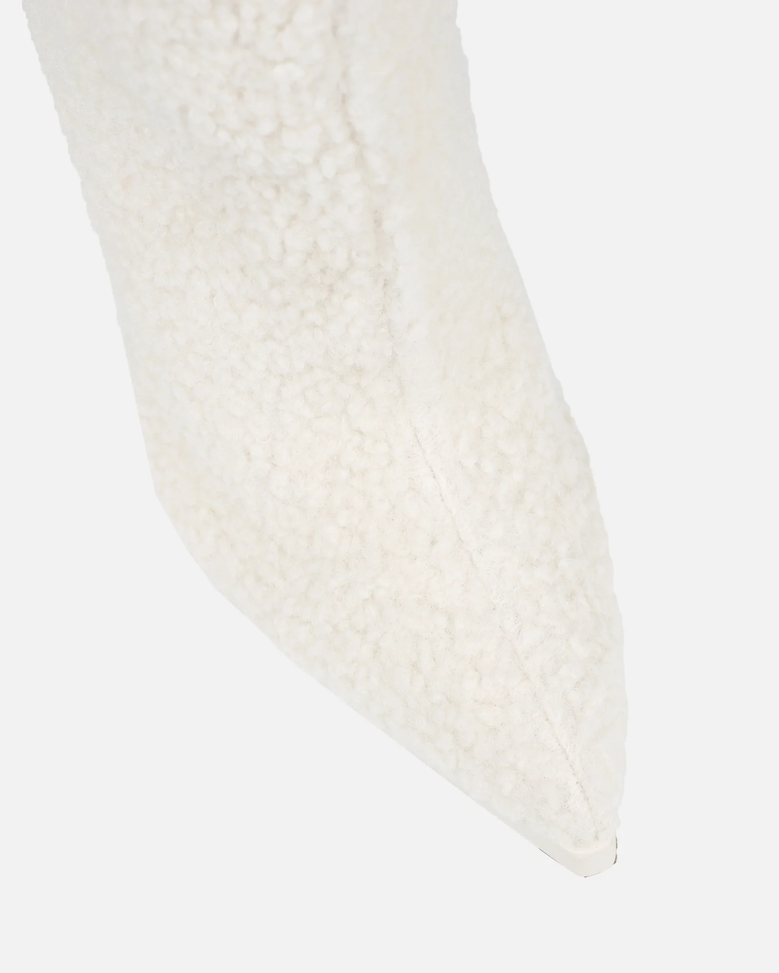 Hamilton Cream Borg Knee Boots - Image 4