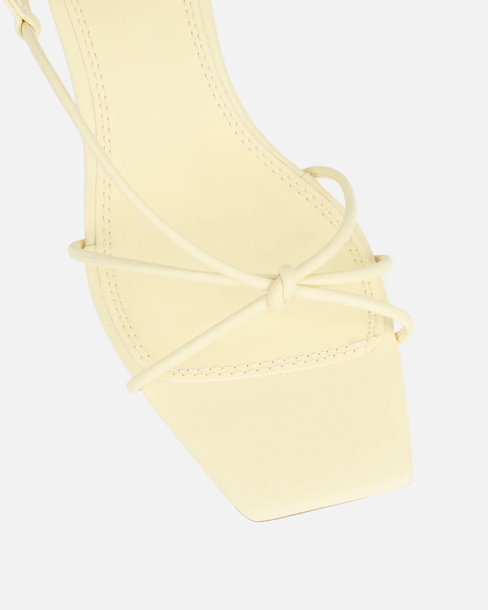 Hanah Lemon Strappy Kitten Heels - Image 4