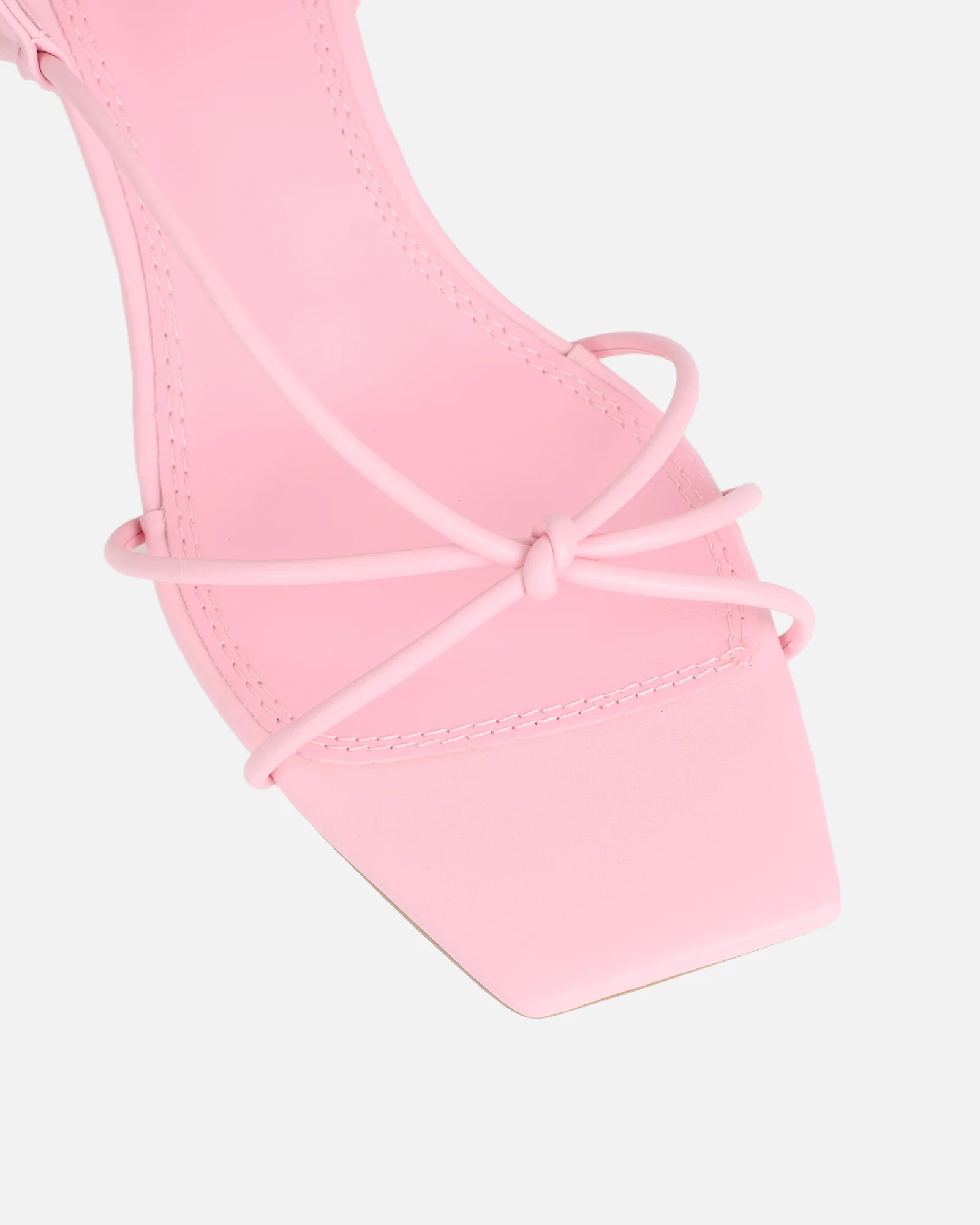 Hanah Pink Strappy Kitten Heels - Image 4
