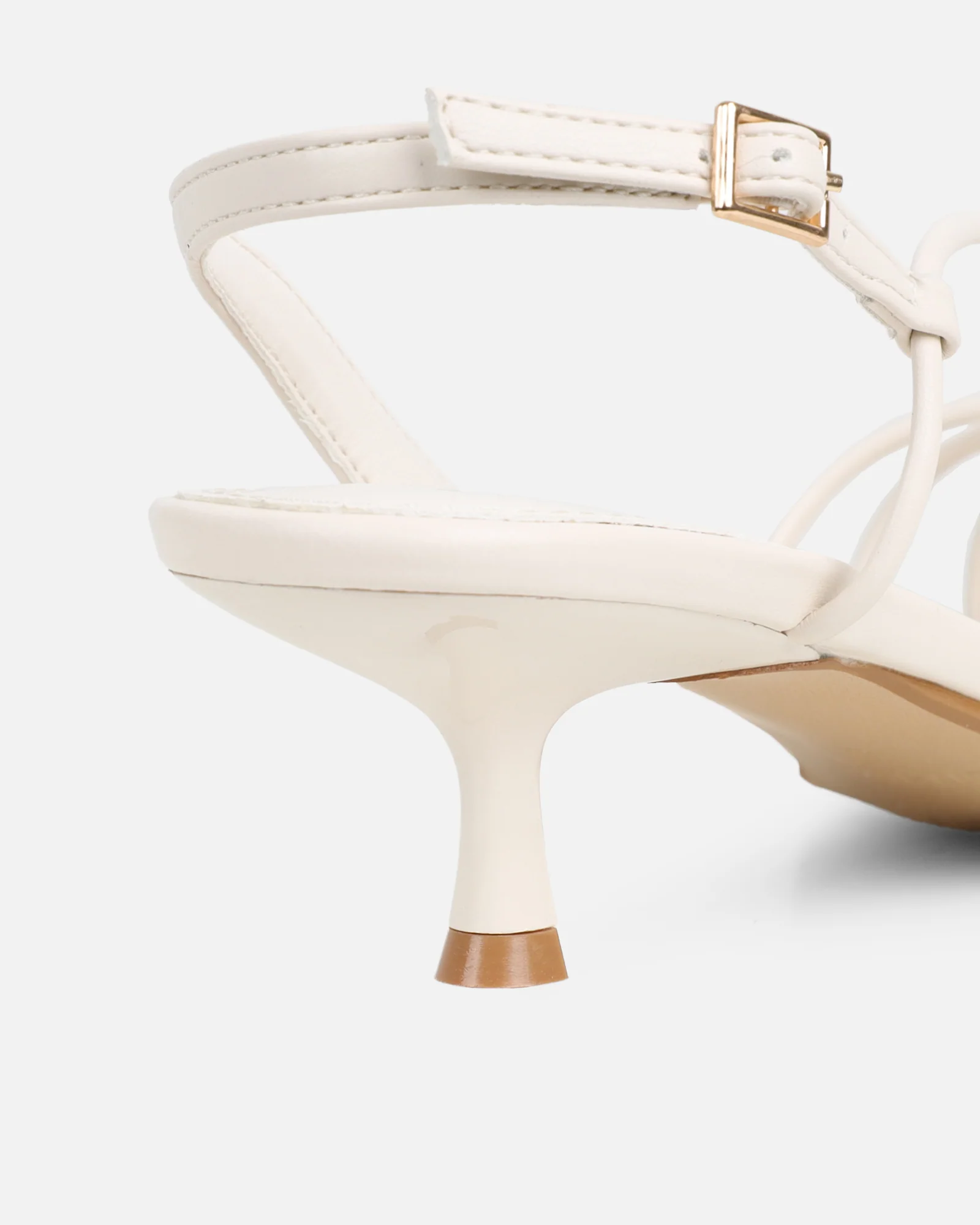 Hanah Stone Strappy Kitten Heels - Image 3