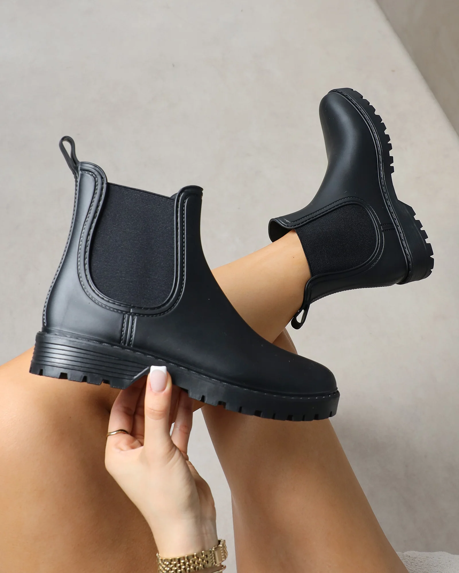 Hartley Black Wellington Chelsea Boot