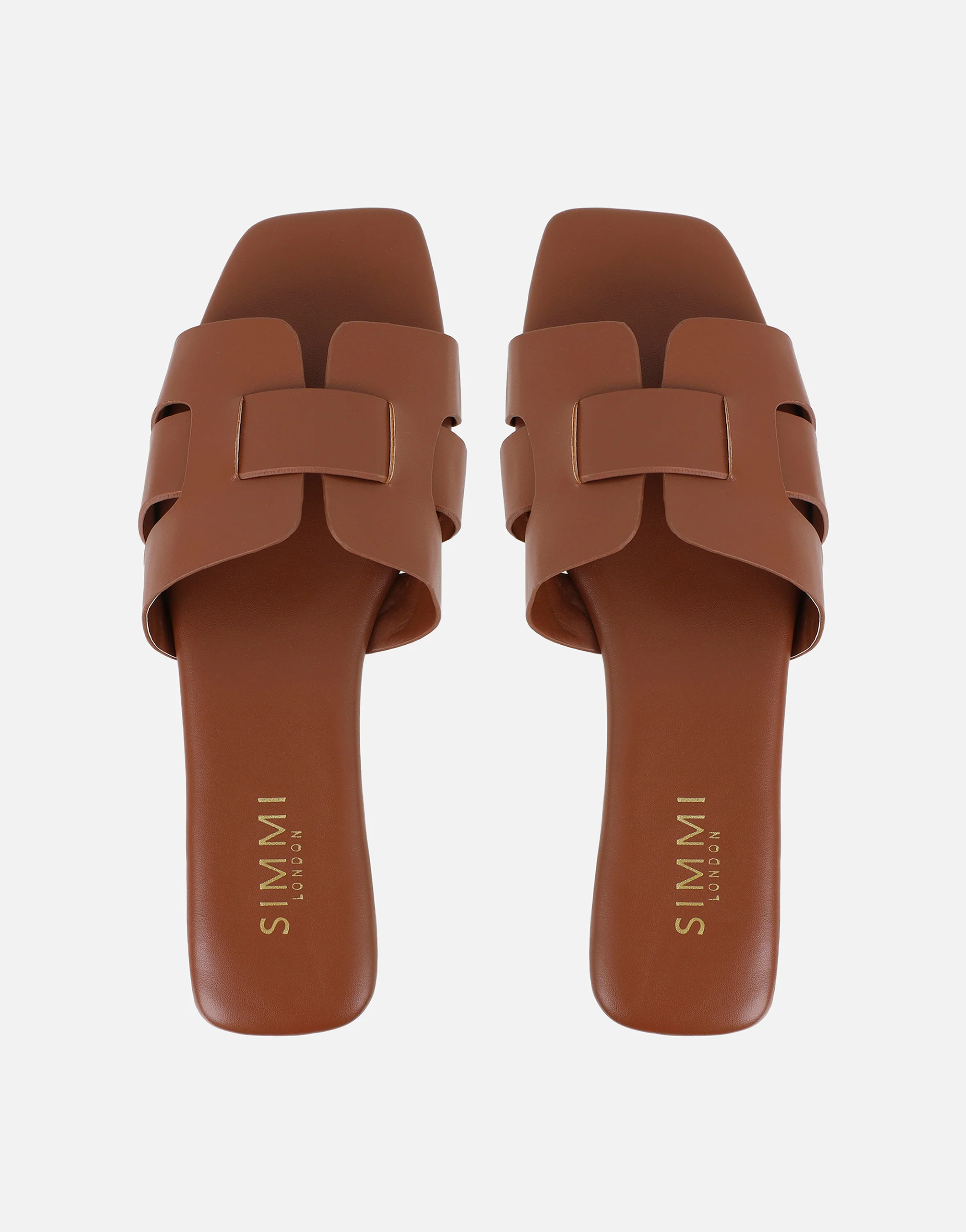 Holly Tan Slip On Flat Sandals - Image 3