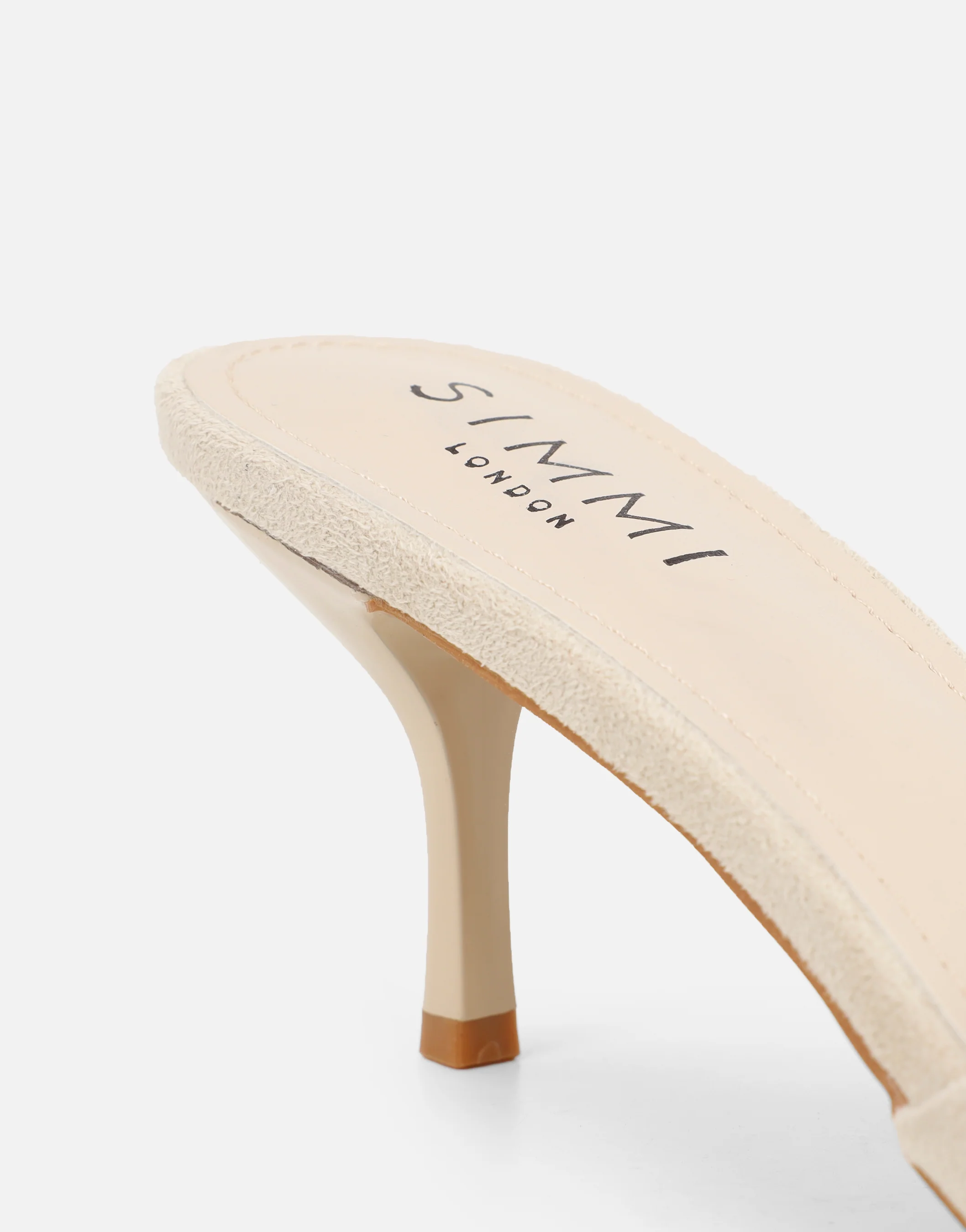 Hux Beige Suede Mules - Image 3