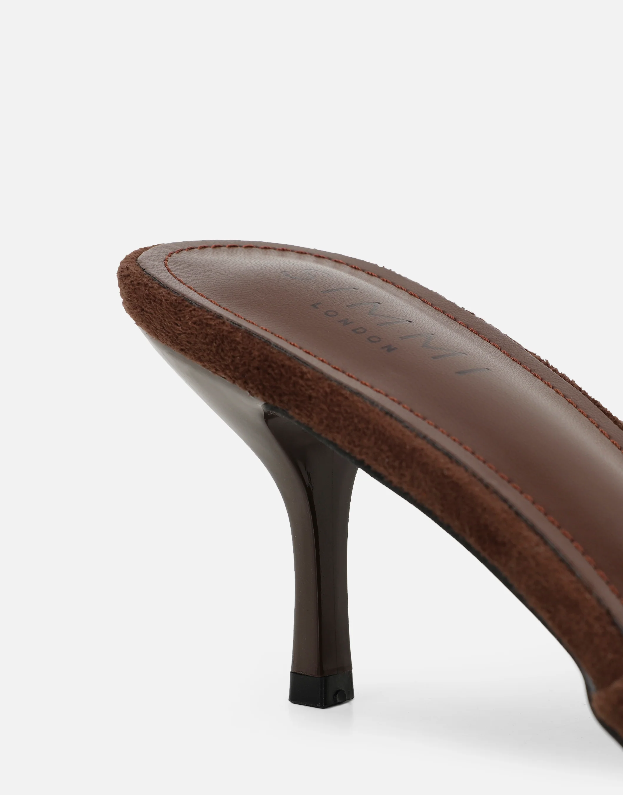 Hux Brown Suede Mules - Image 3