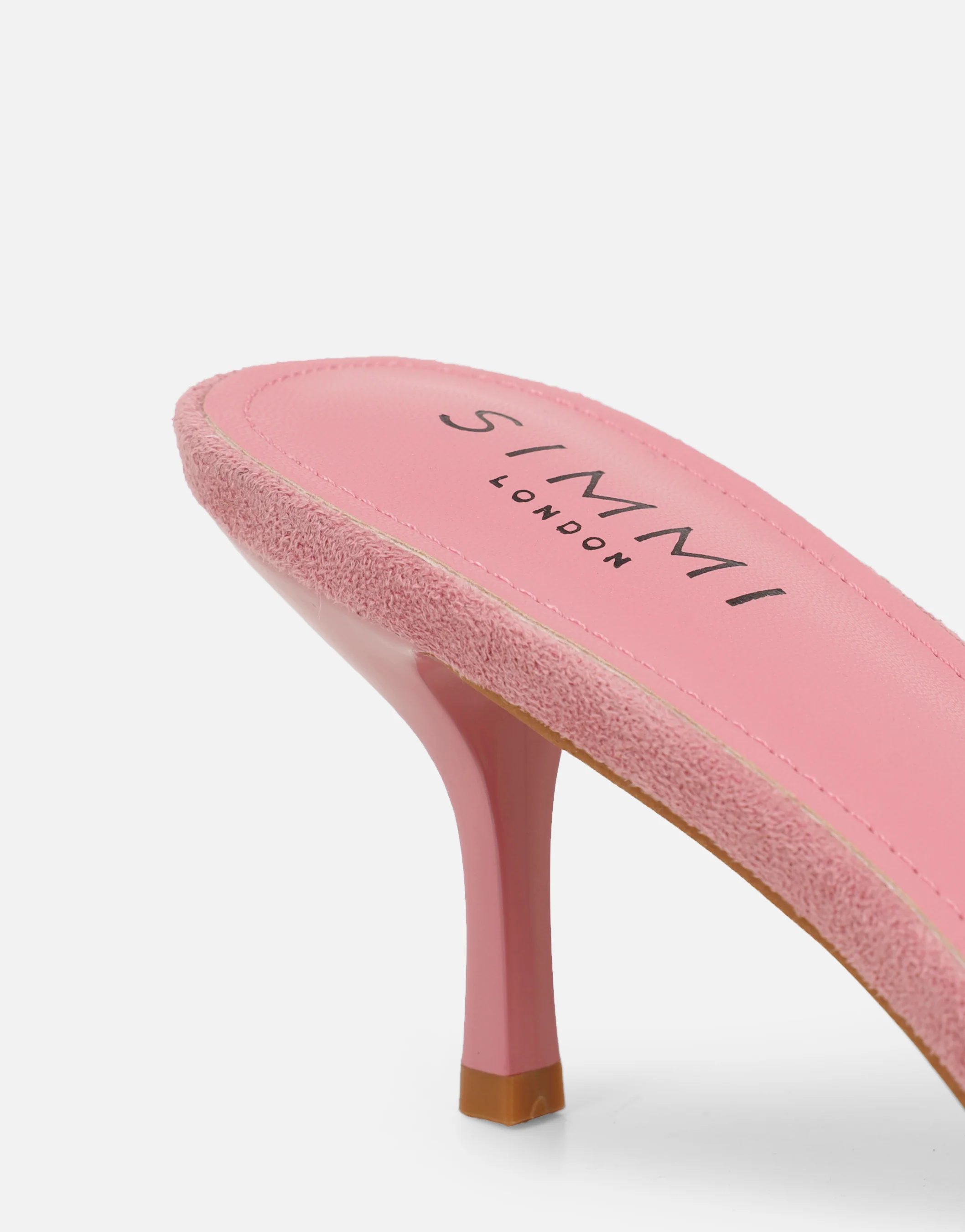 Hux Pink Suede Mules - Image 3